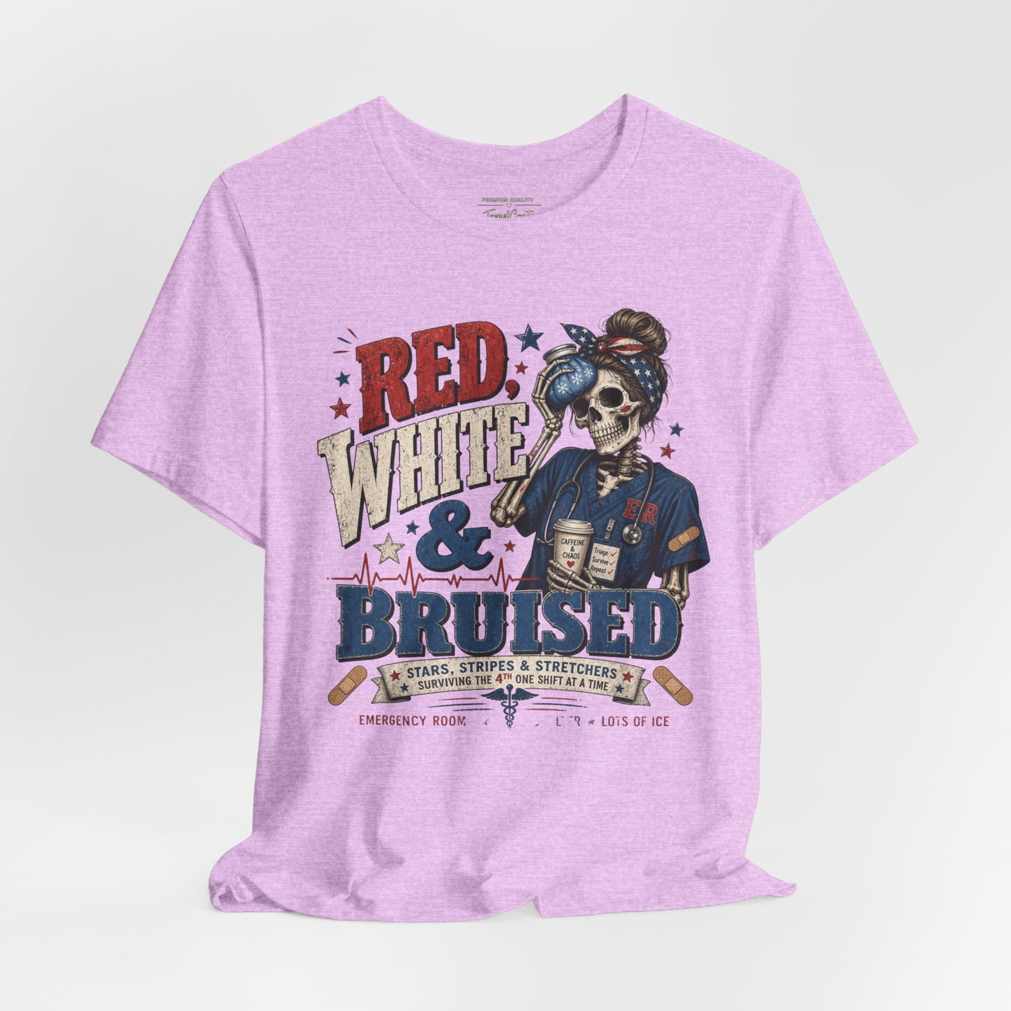 Red White & Bruised Tee
