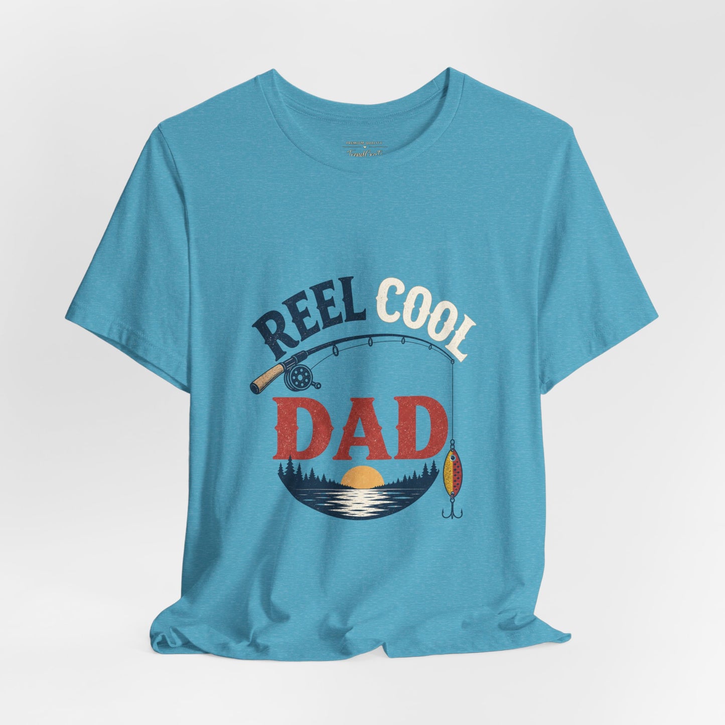 Reel Dad Fishing T-Shirt – Vintage Sunset Angler Tee for Fathers