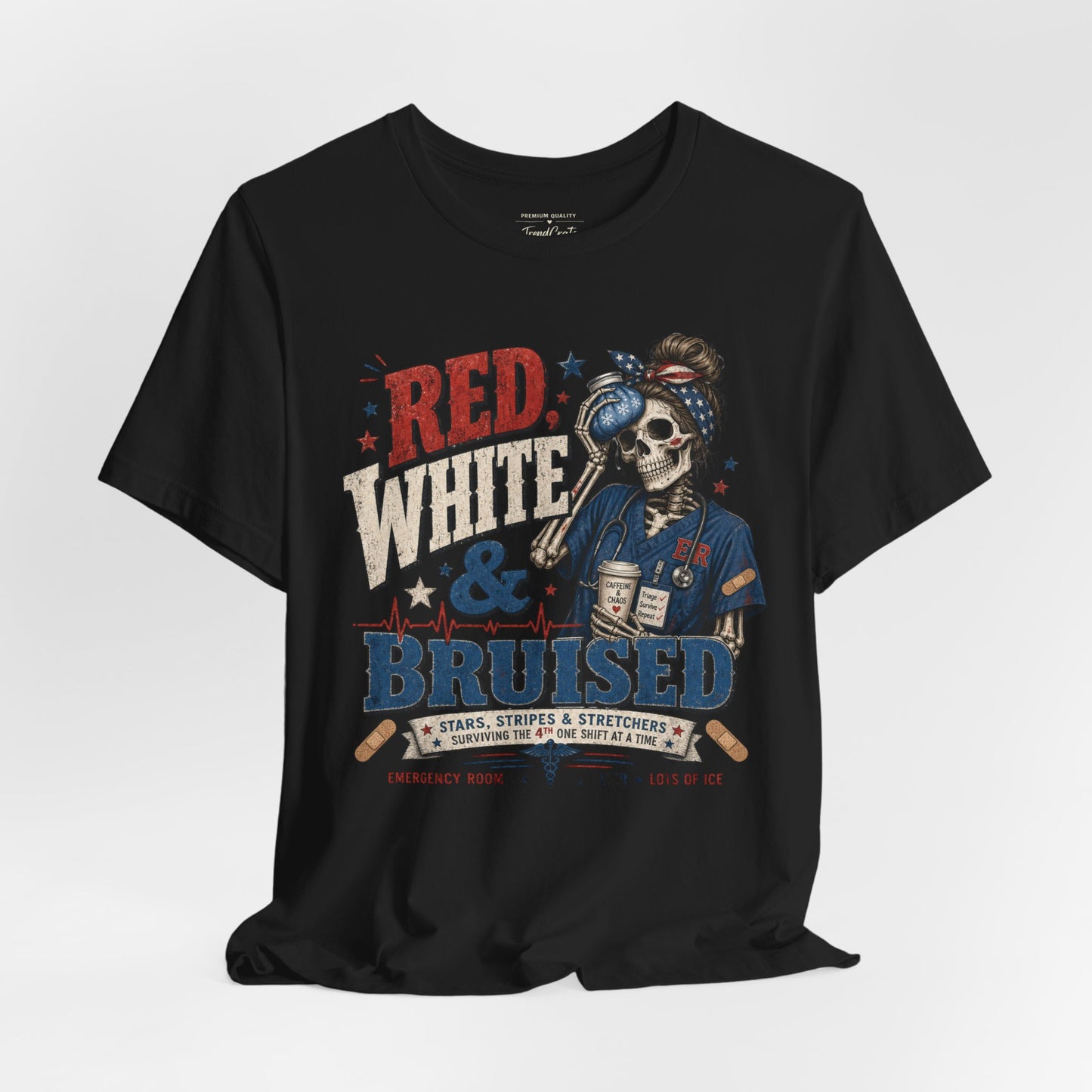Red White & Bruised Tee