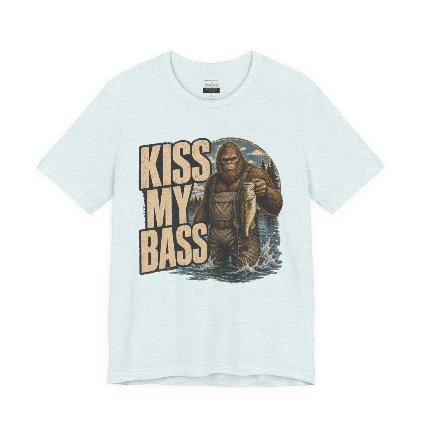 Kiss My Bass Fishing T-Shirt — Funny Bass Fisherman Graphic Tee