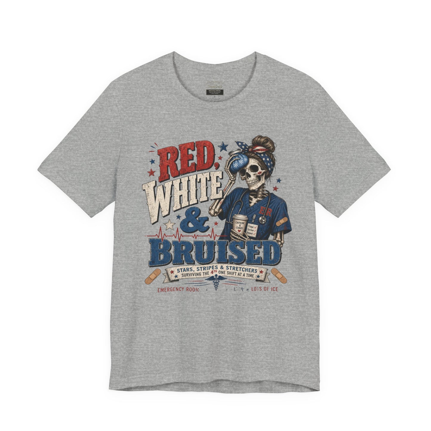 Red White & Bruised Tee
