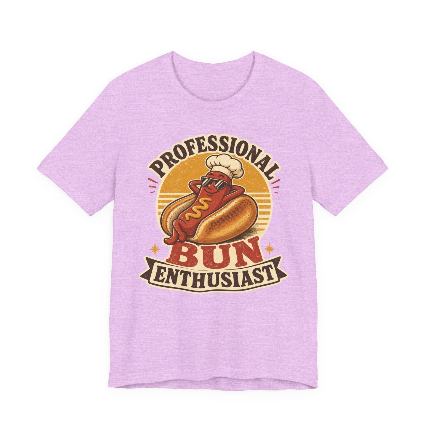 Professional Bun Enthusiast T-Shirt — Funny Hot Dog Graphic Tee