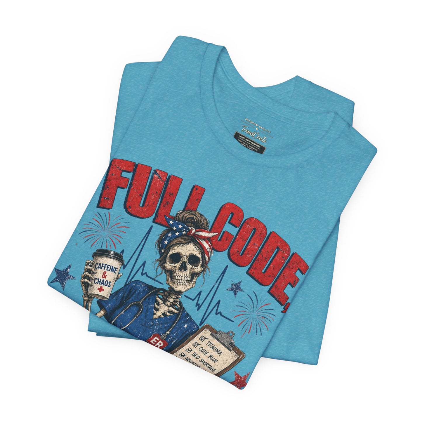 Freedom Mode Skull Nurse Tee
