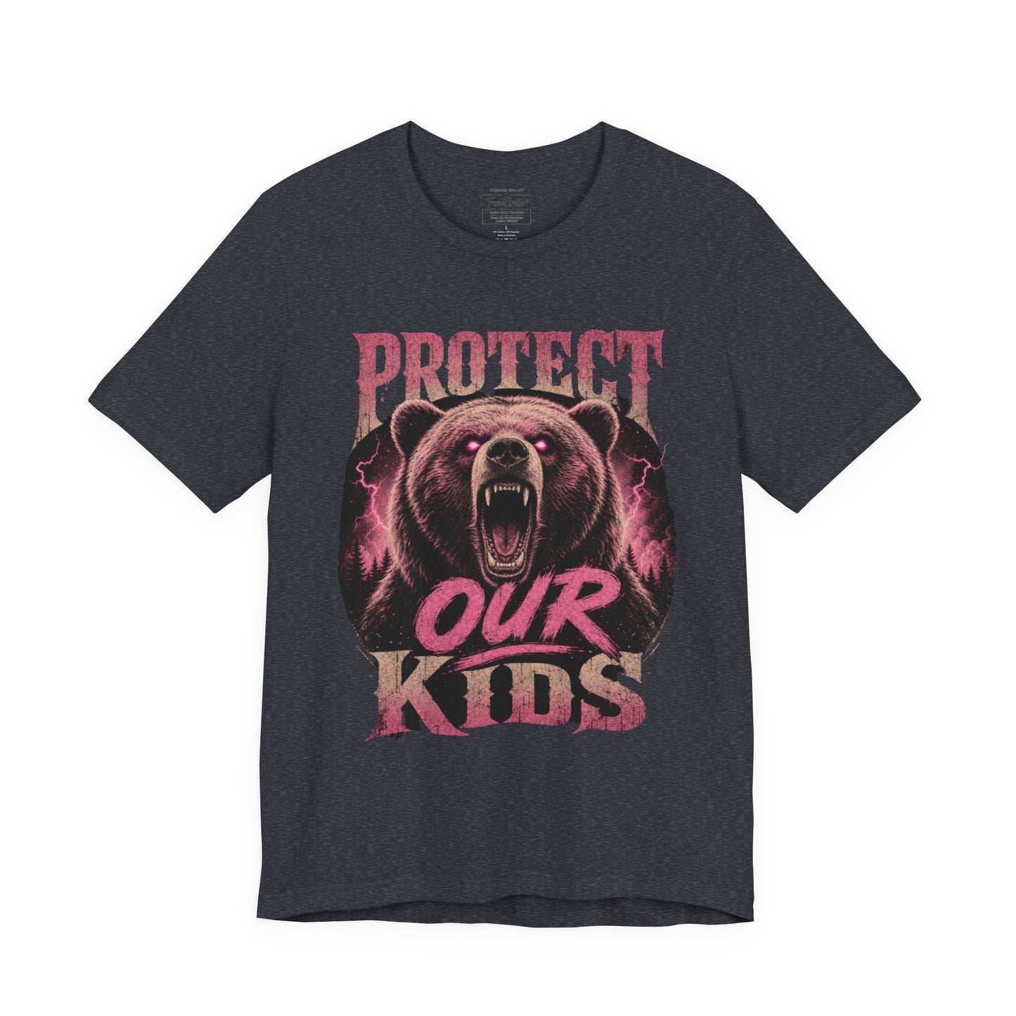 Protect Our Kids Bear T-Shirt — Fierce Mom/Dad Child Safety Tee