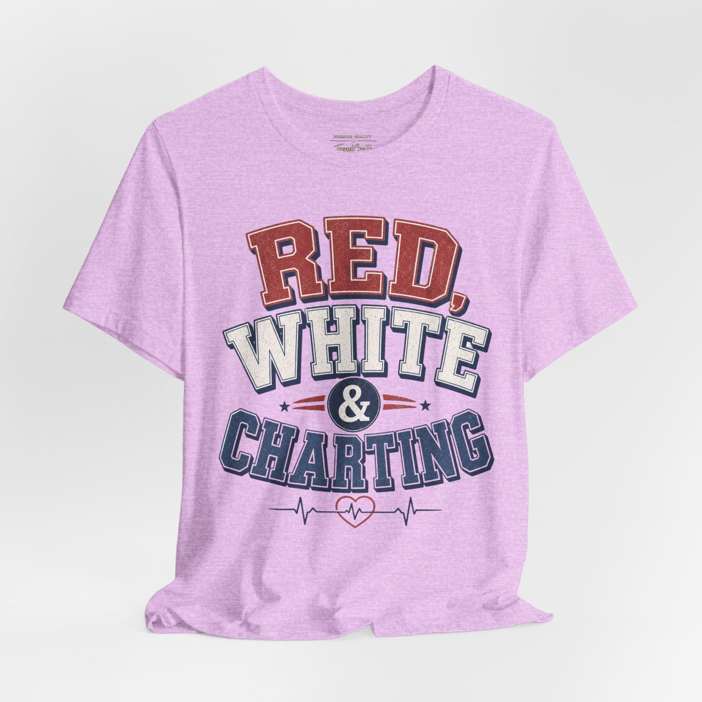 Red, White & Charting Tee