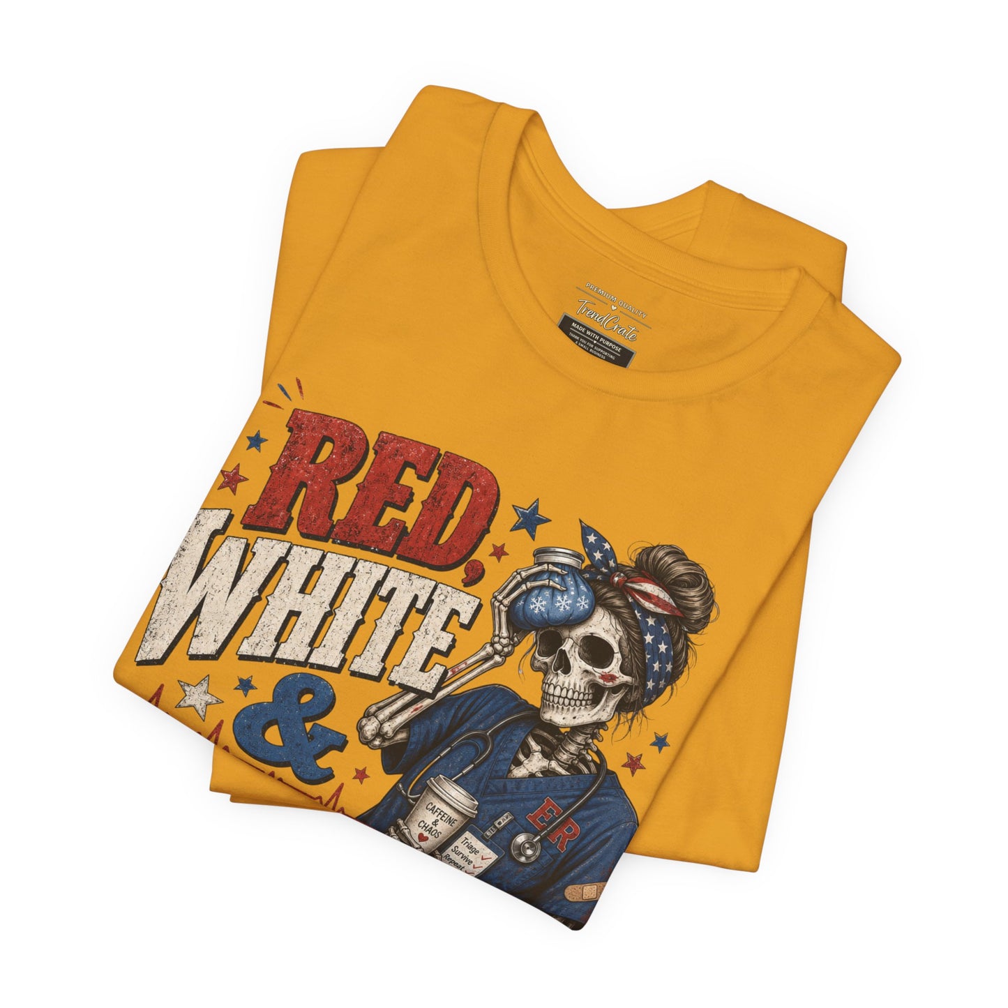 Red White & Bruised Tee