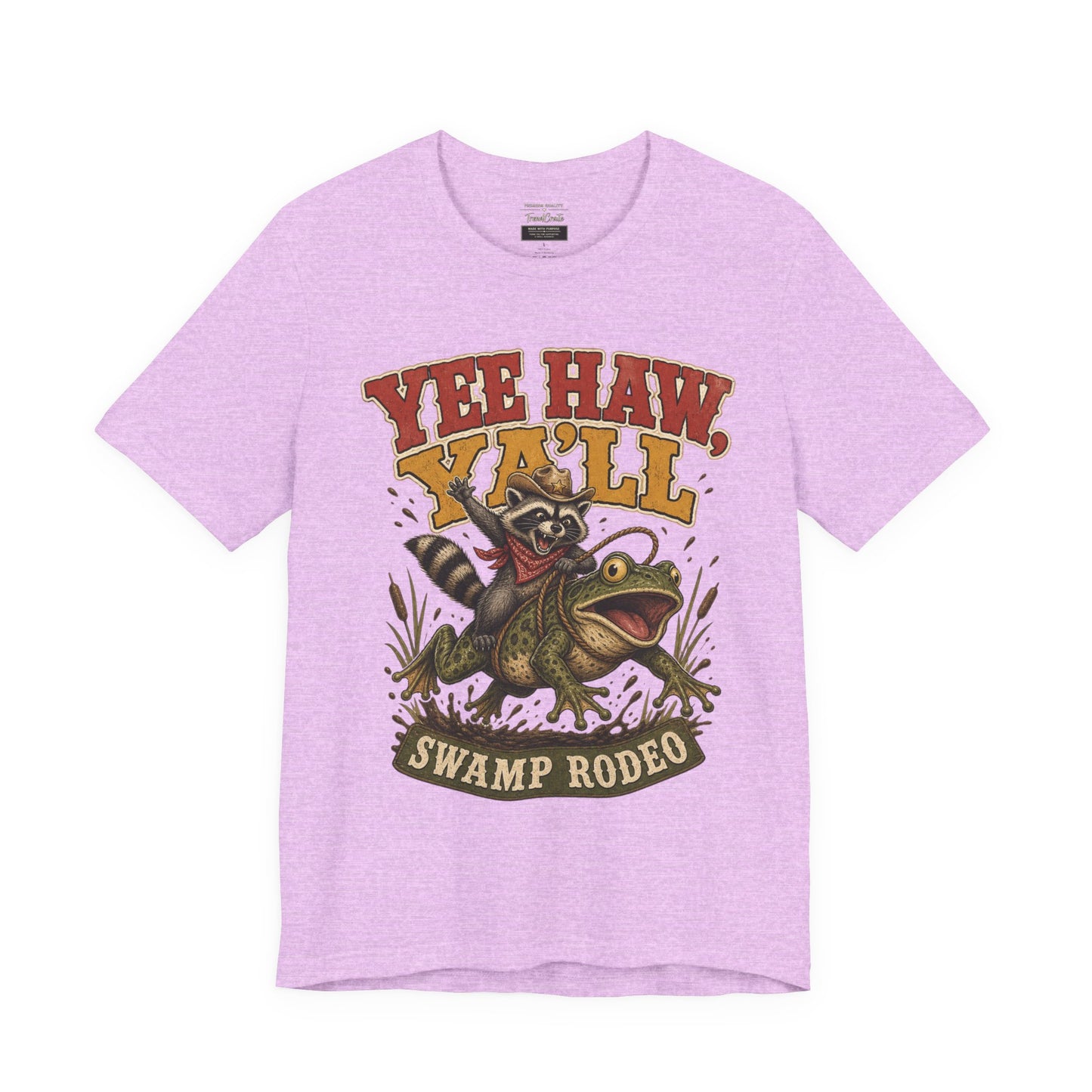 Yee Haw Y'all Swamp Rodeo T-Shirt — Funny Gator Rodeo Graphic Tee