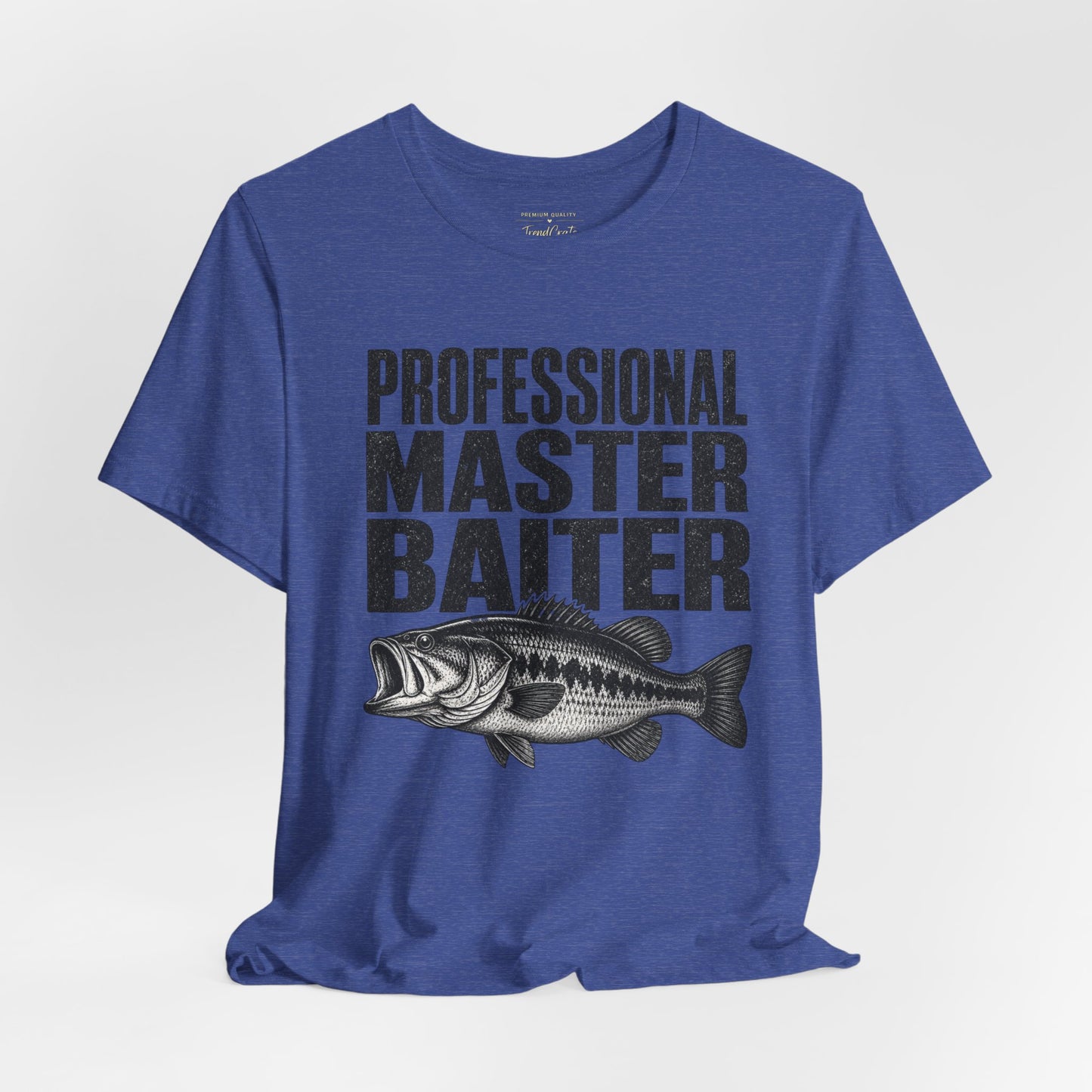Fishing T-Shirt - "Professional Master Baiter" Bass Graphic Tee