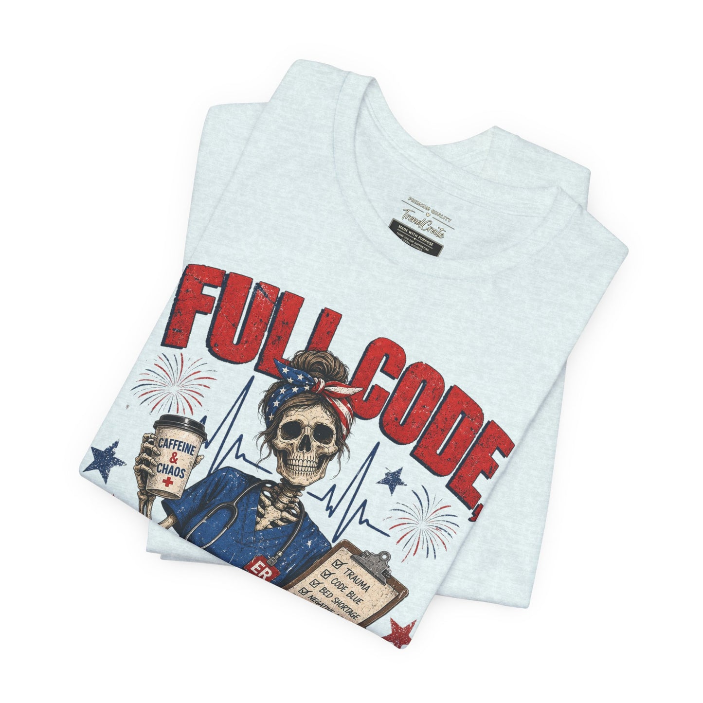 Freedom Mode Skull Nurse Tee