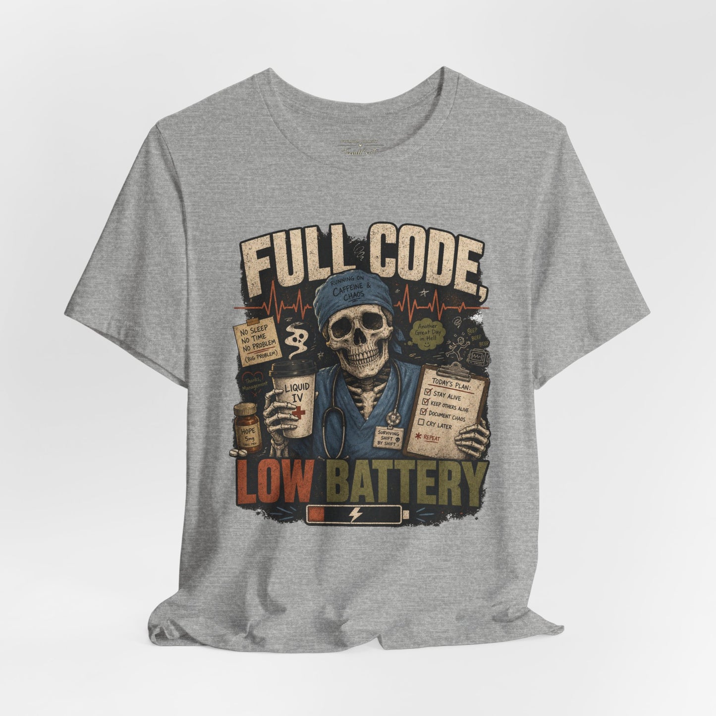 Full Code, Low Battery Tee