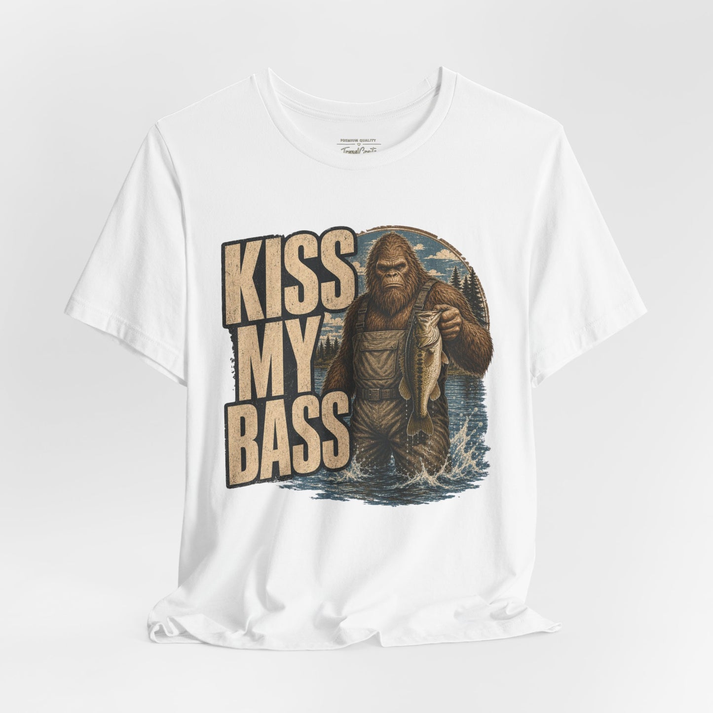 Kiss My Bass Fishing T-Shirt — Funny Bass Fisherman Graphic Tee