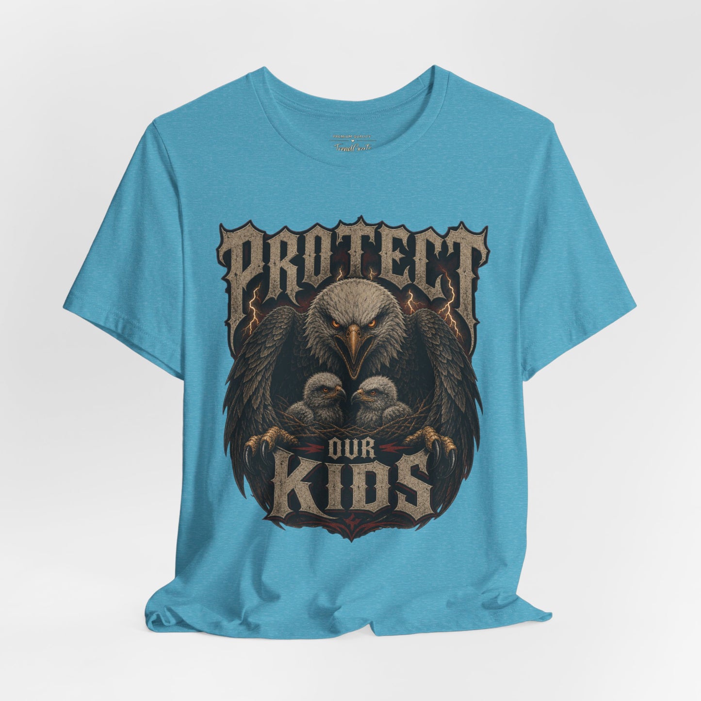 Protect Our Kids Eagle T-Shirt – Patriotic Parent & Family Safety Tee