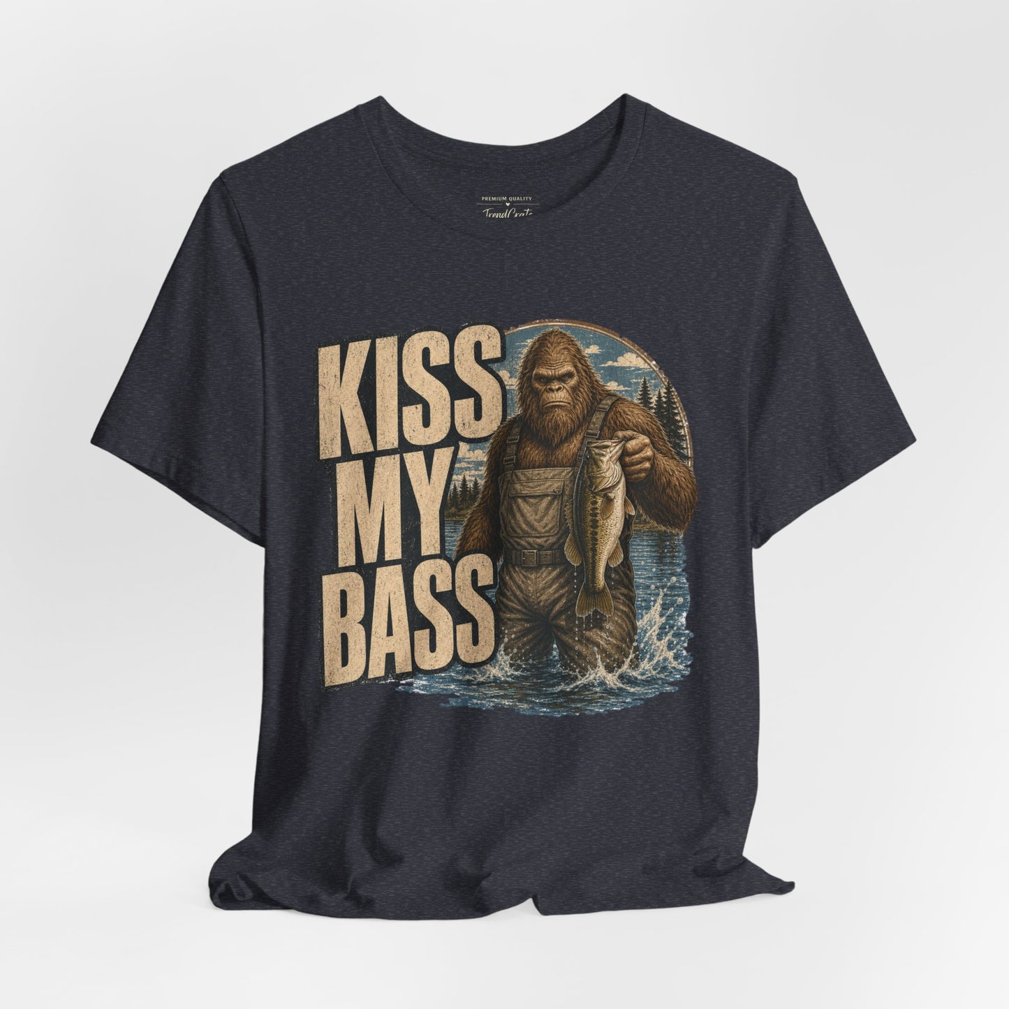 Kiss My Bass Fishing T-Shirt — Funny Bass Fisherman Graphic Tee