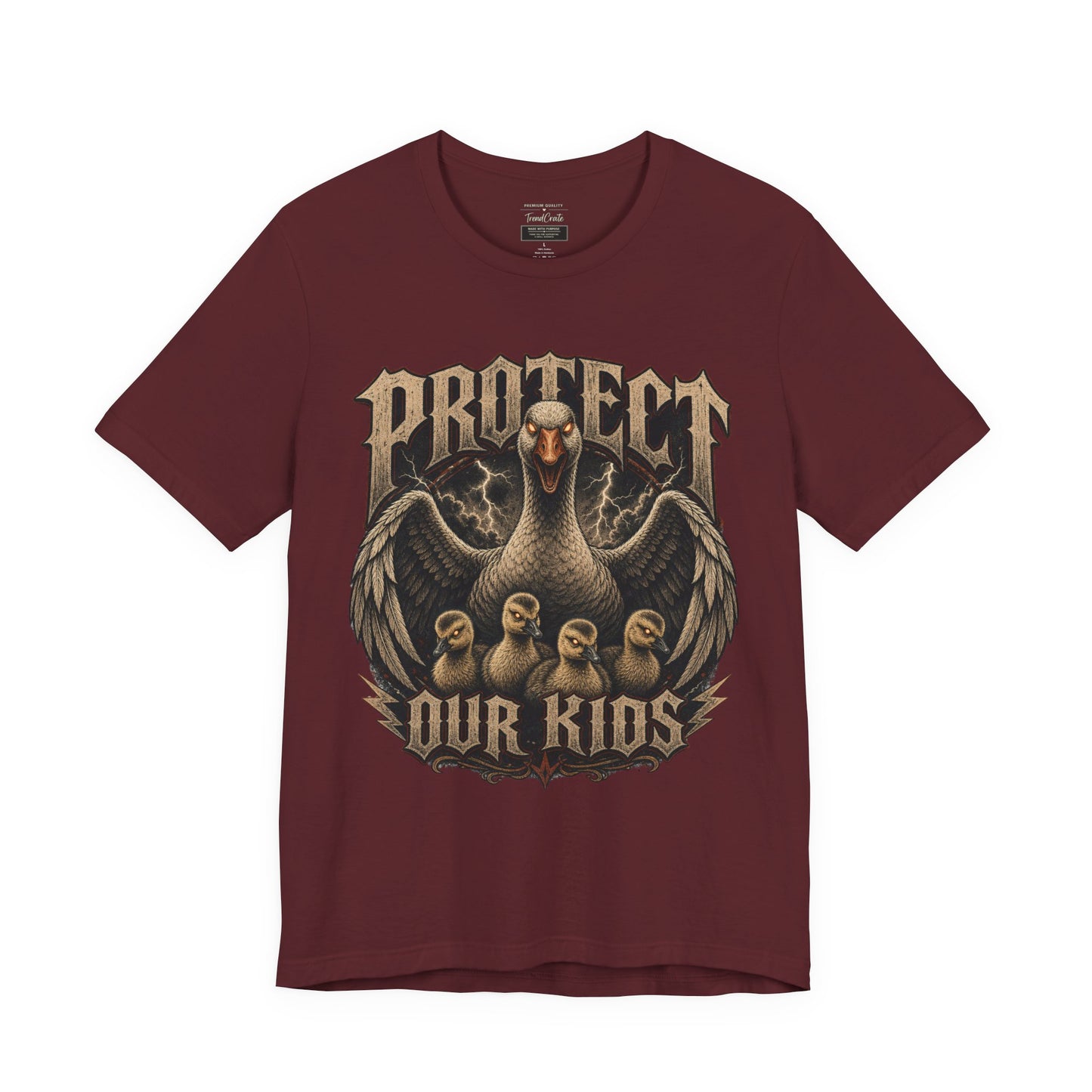 Protect Our Kids T-Shirt — Vintage Mama Bird & Chicks Family Protection Tee