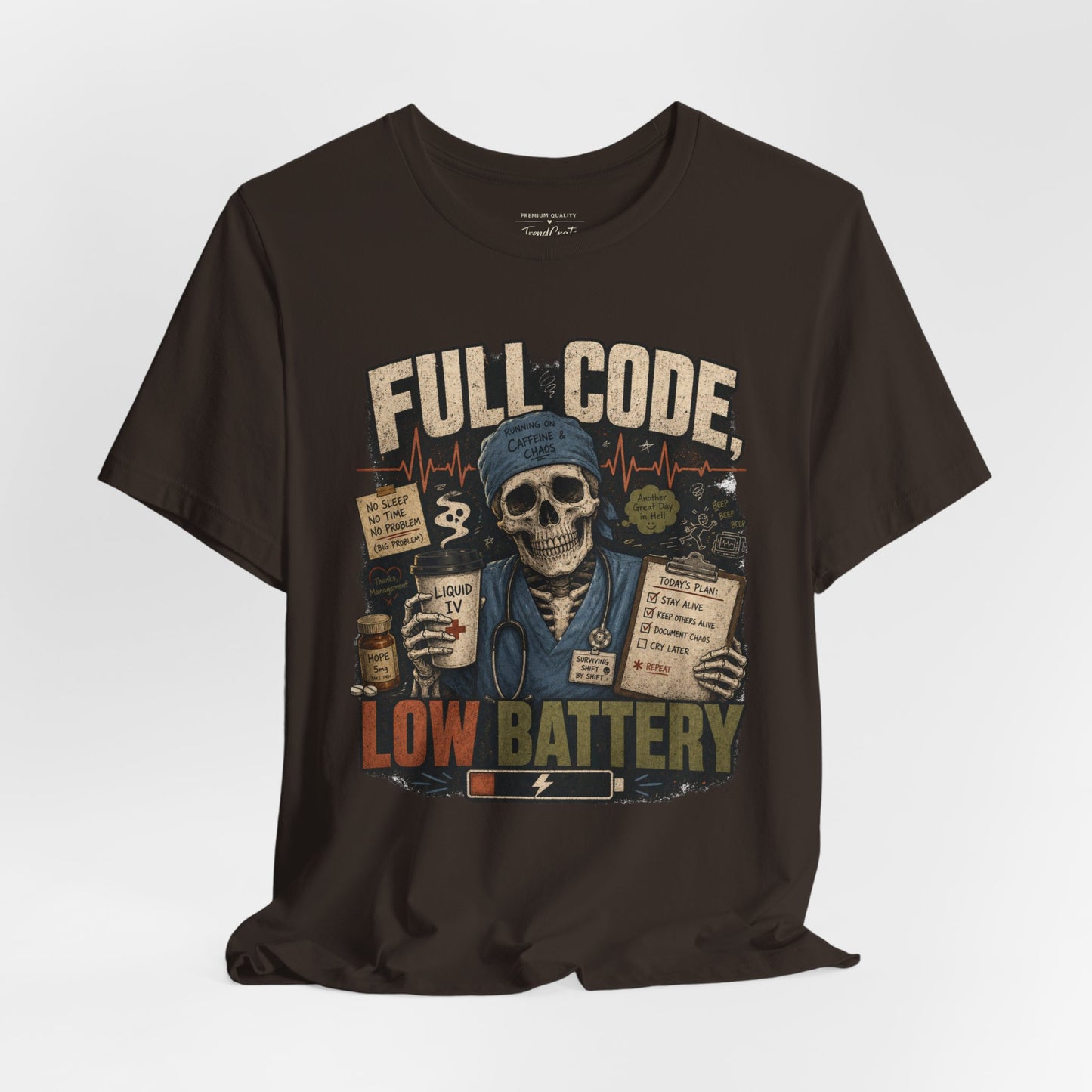 Full Code, Low Battery Tee