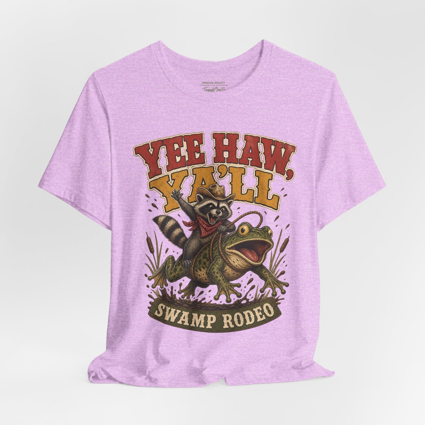 Yee Haw Y'all Swamp Rodeo T-Shirt — Funny Gator Rodeo Graphic Tee