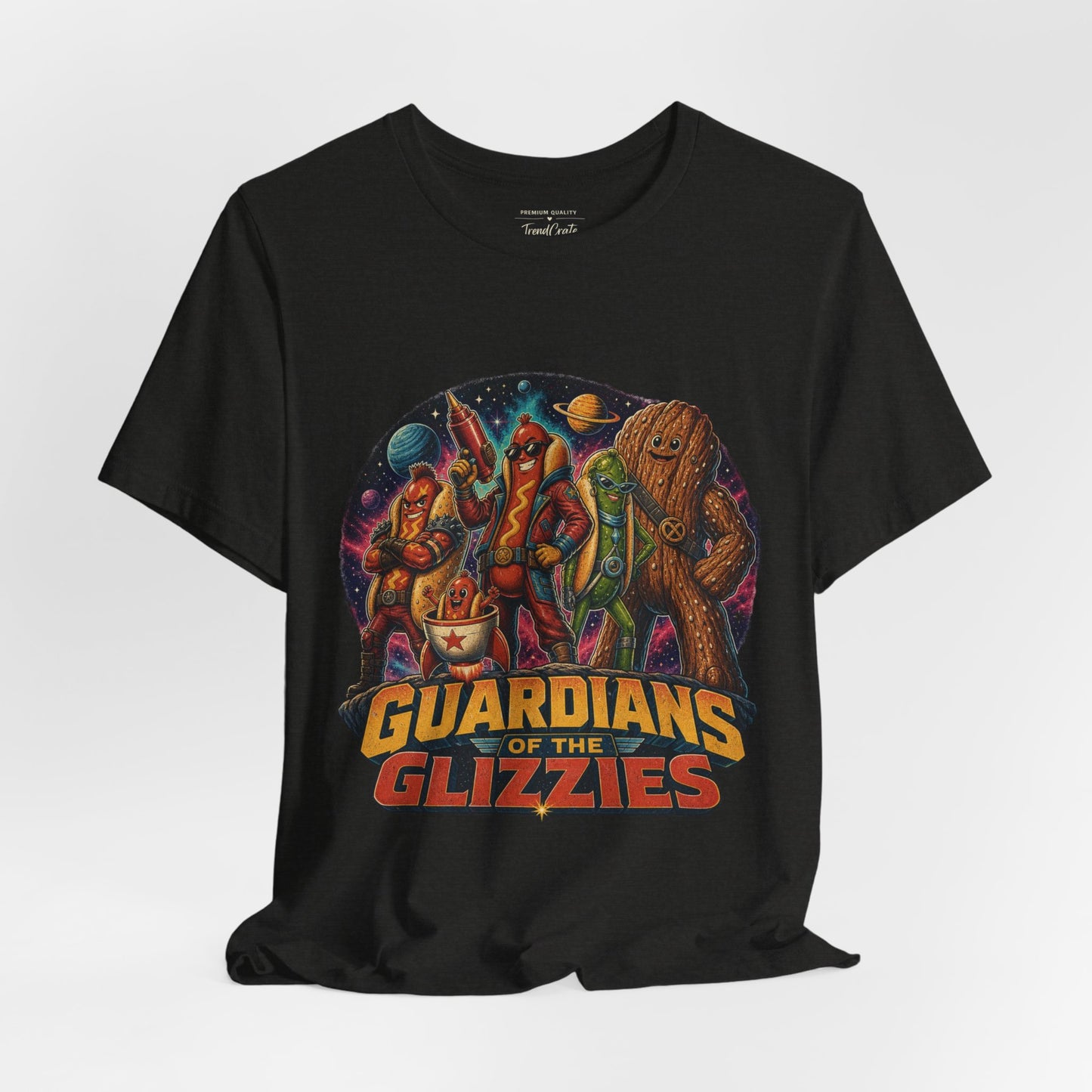 Guardians of the Glizzies Graphic Tee — Retro Space Adventure T-Shirt