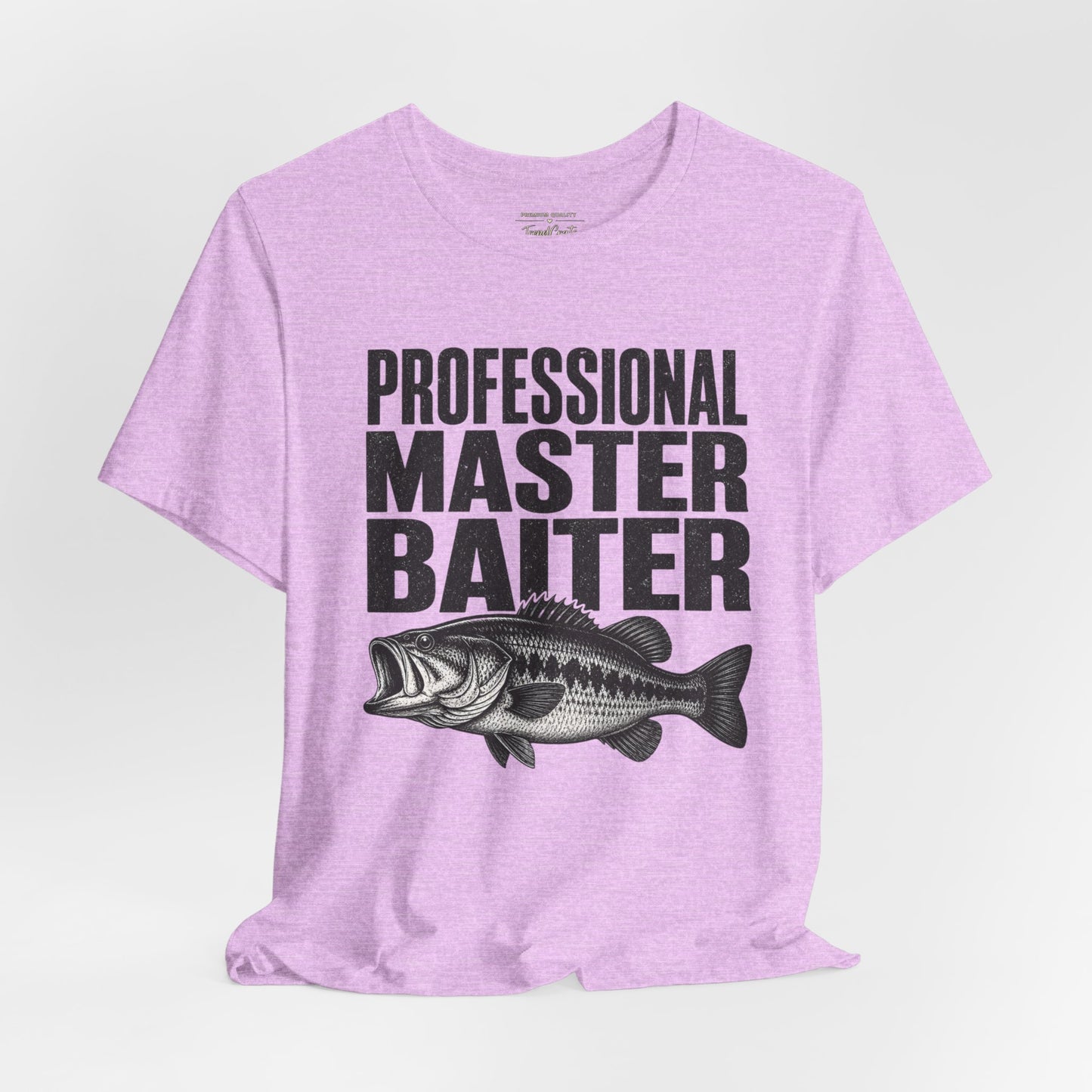 Fishing T-Shirt - "Professional Master Baiter" Bass Graphic Tee