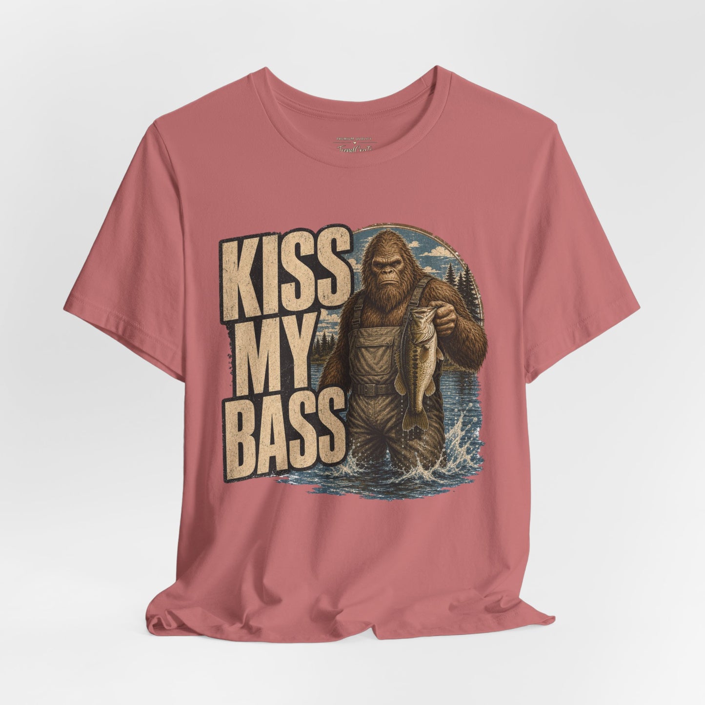 Kiss My Bass Fishing T-Shirt — Funny Bass Fisherman Graphic Tee