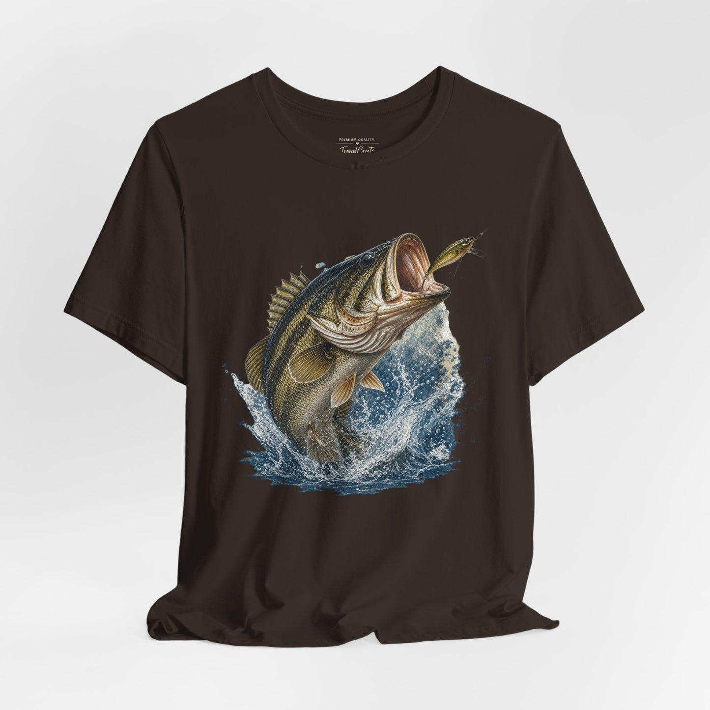 Bass Fishing T‑Shirt — Leaping Largemouth Design