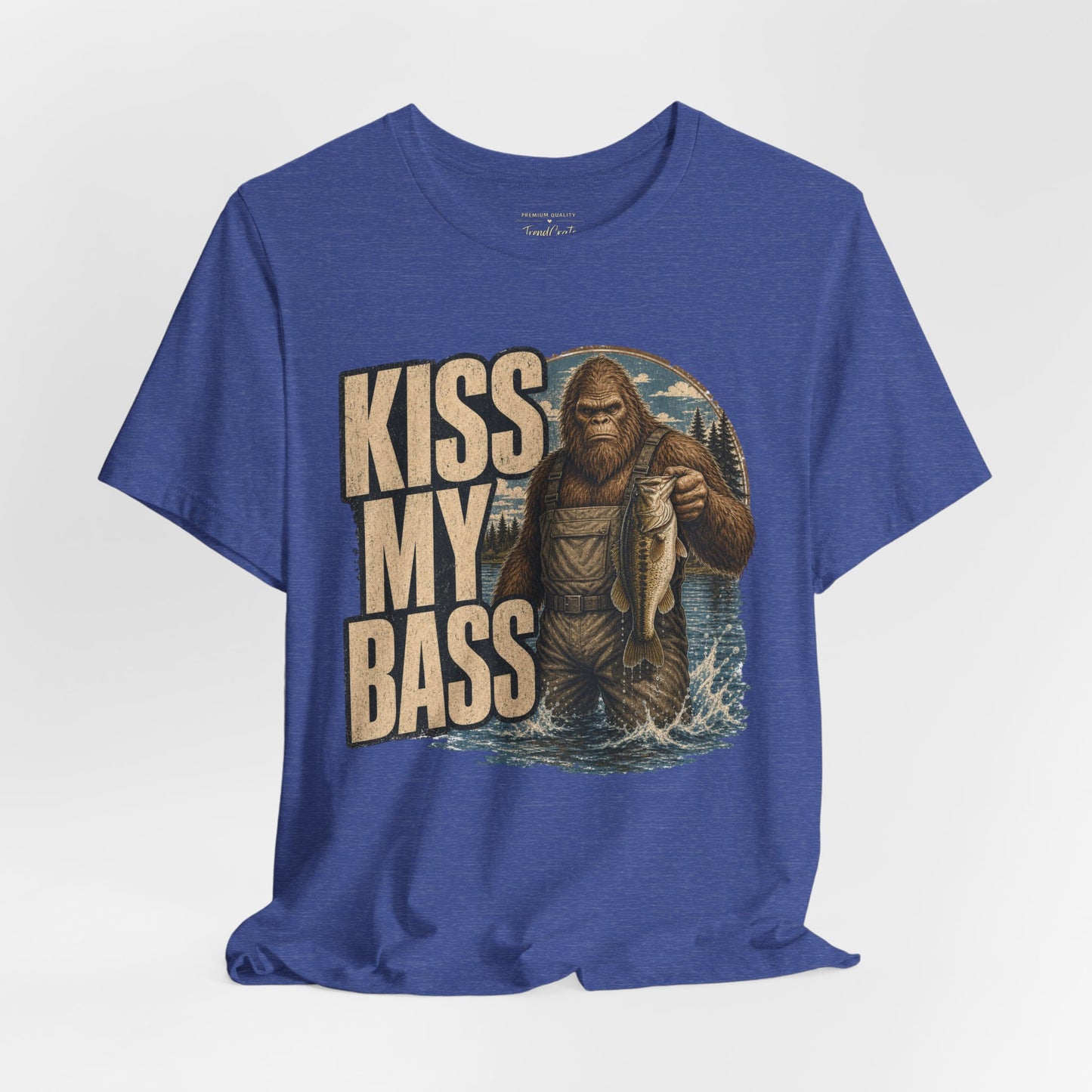 Kiss My Bass Fishing T-Shirt — Funny Bass Fisherman Graphic Tee