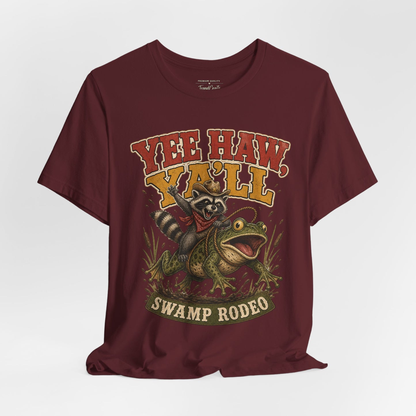 Yee Haw Y'all Swamp Rodeo T-Shirt — Funny Gator Rodeo Graphic Tee