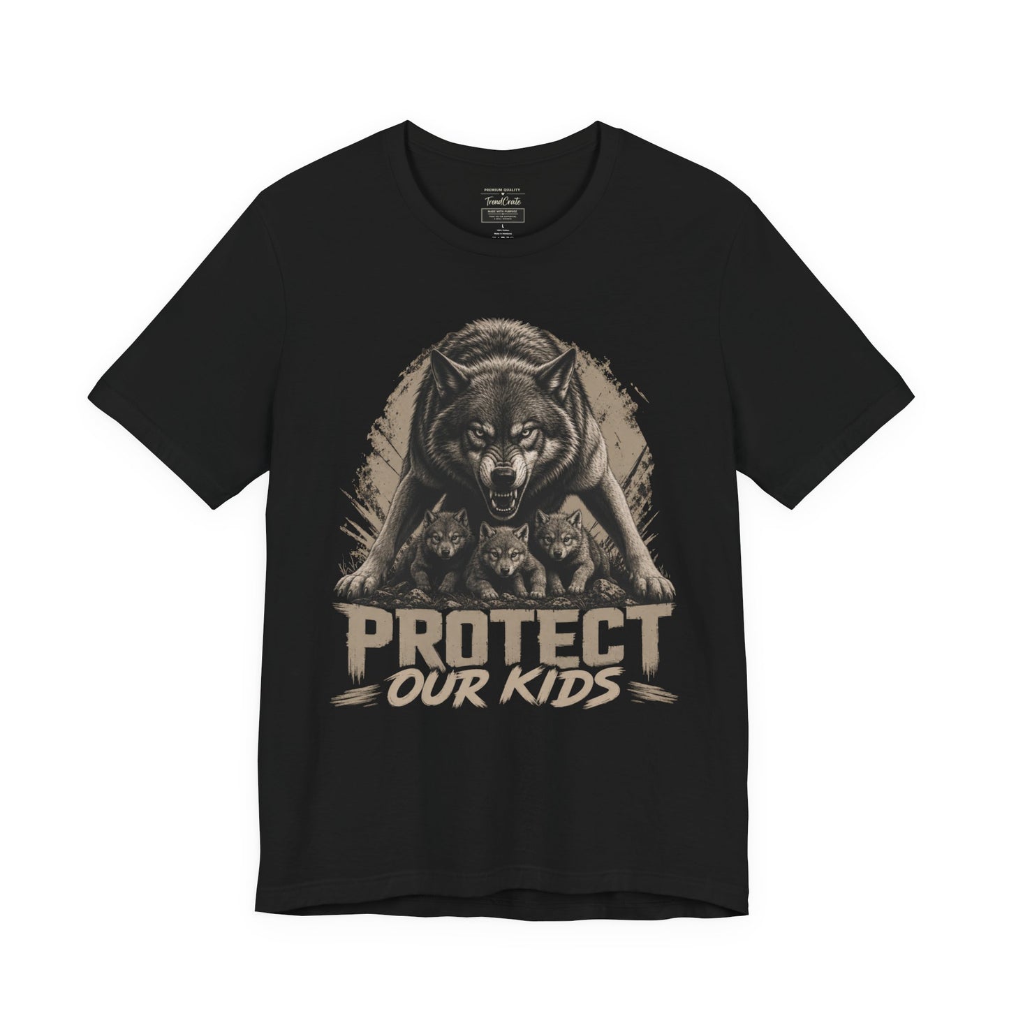 Protect Our Kids T-Shirt — Wolf Pack Family Protection Tee