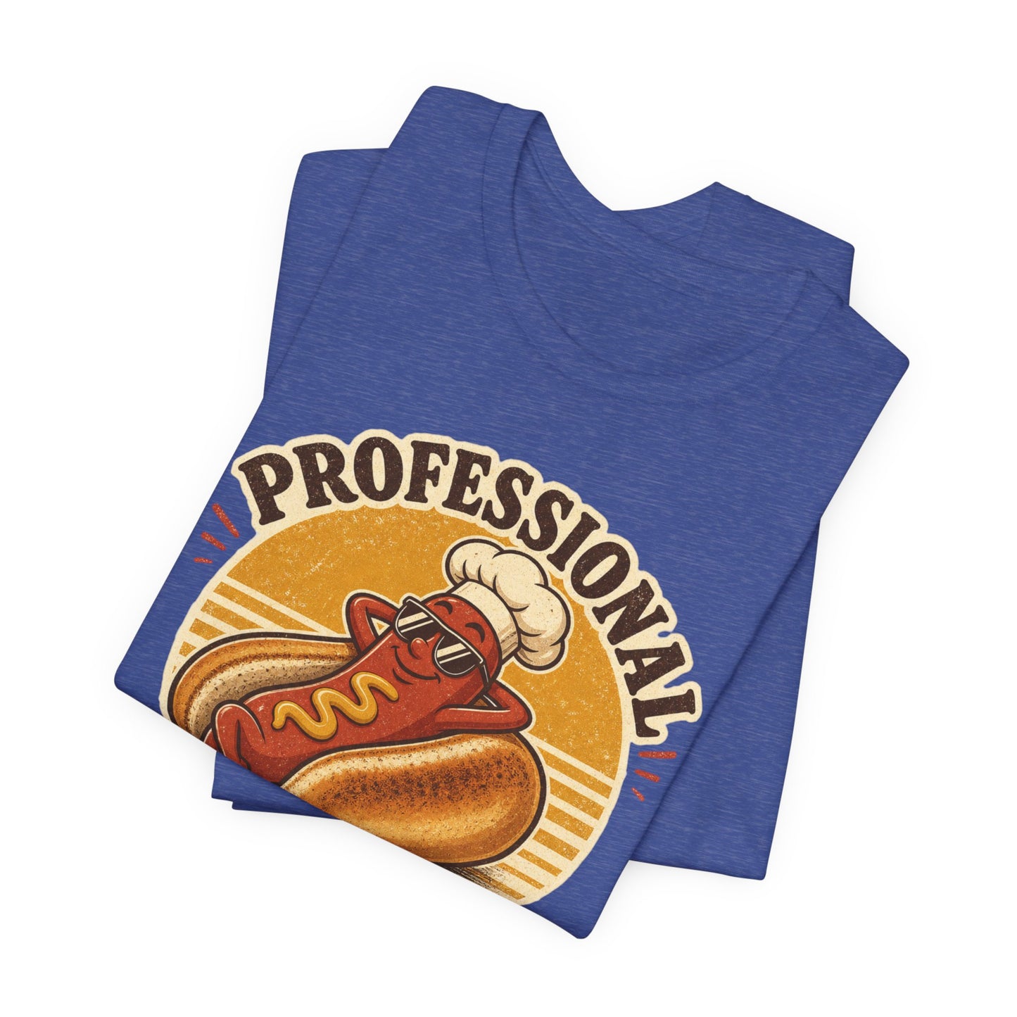 Professional Bun Enthusiast T-Shirt — Funny Hot Dog Graphic Tee