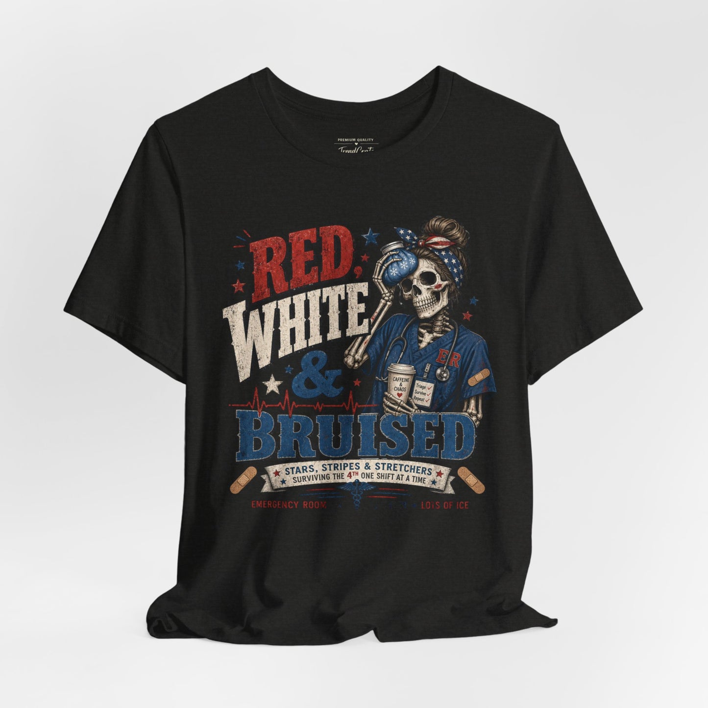 Red White & Bruised Tee
