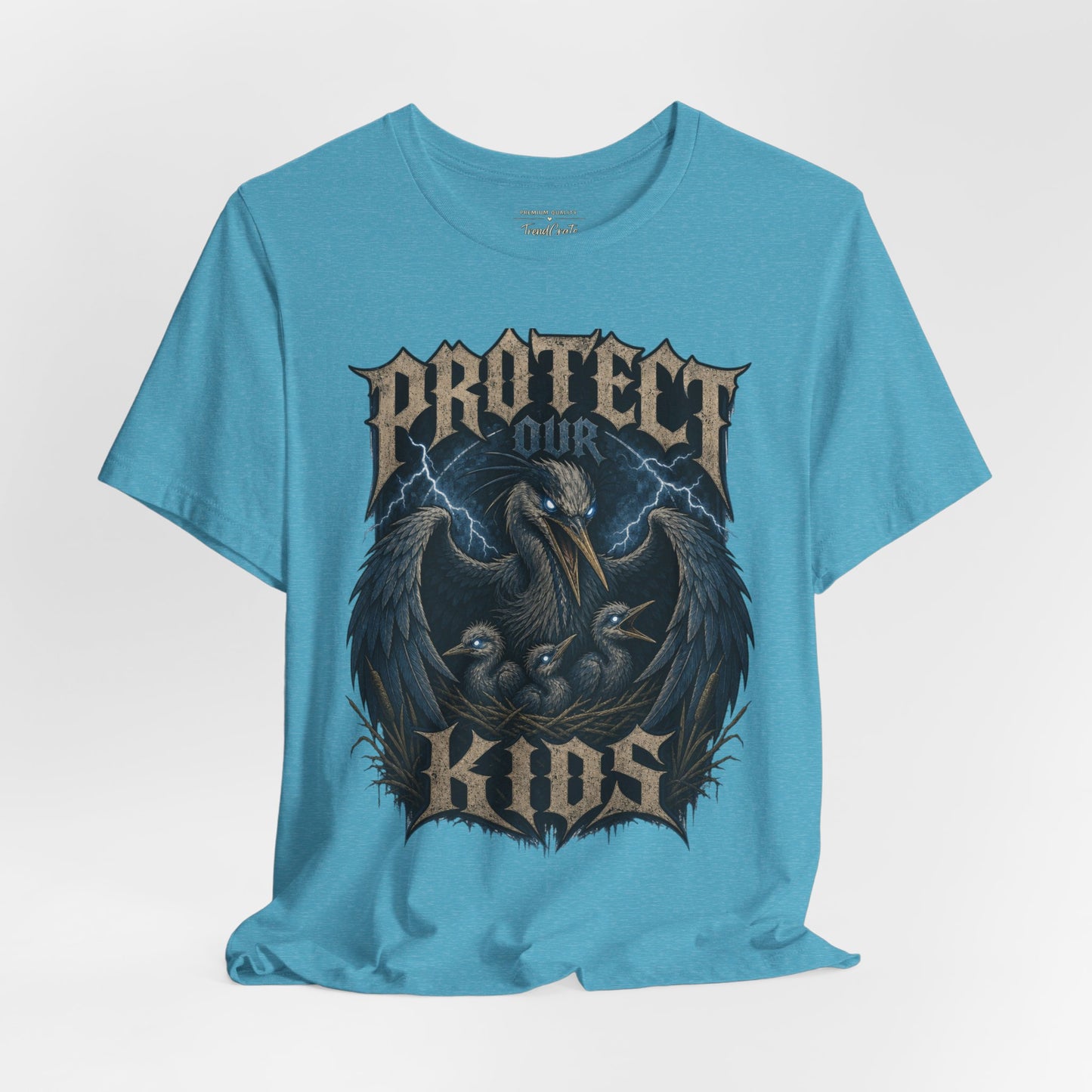Protect Our Kids T-Shirt — Gothic Raven Family Safety Tee