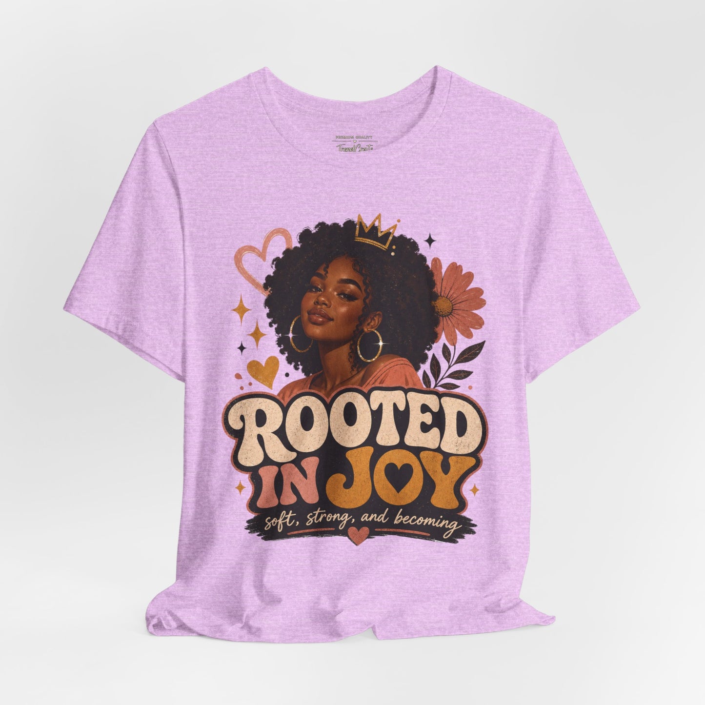 Rooted in Joy Tee — Afrocentric Inspirational Graphic T-Shirt