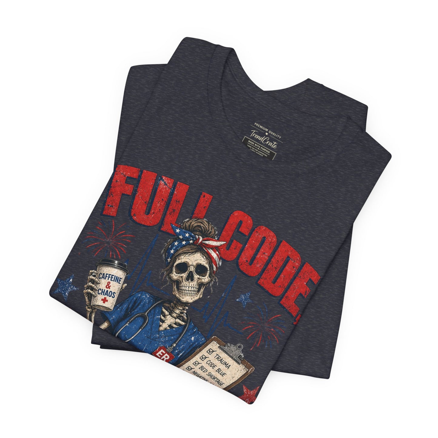 Freedom Mode Skull Nurse Tee