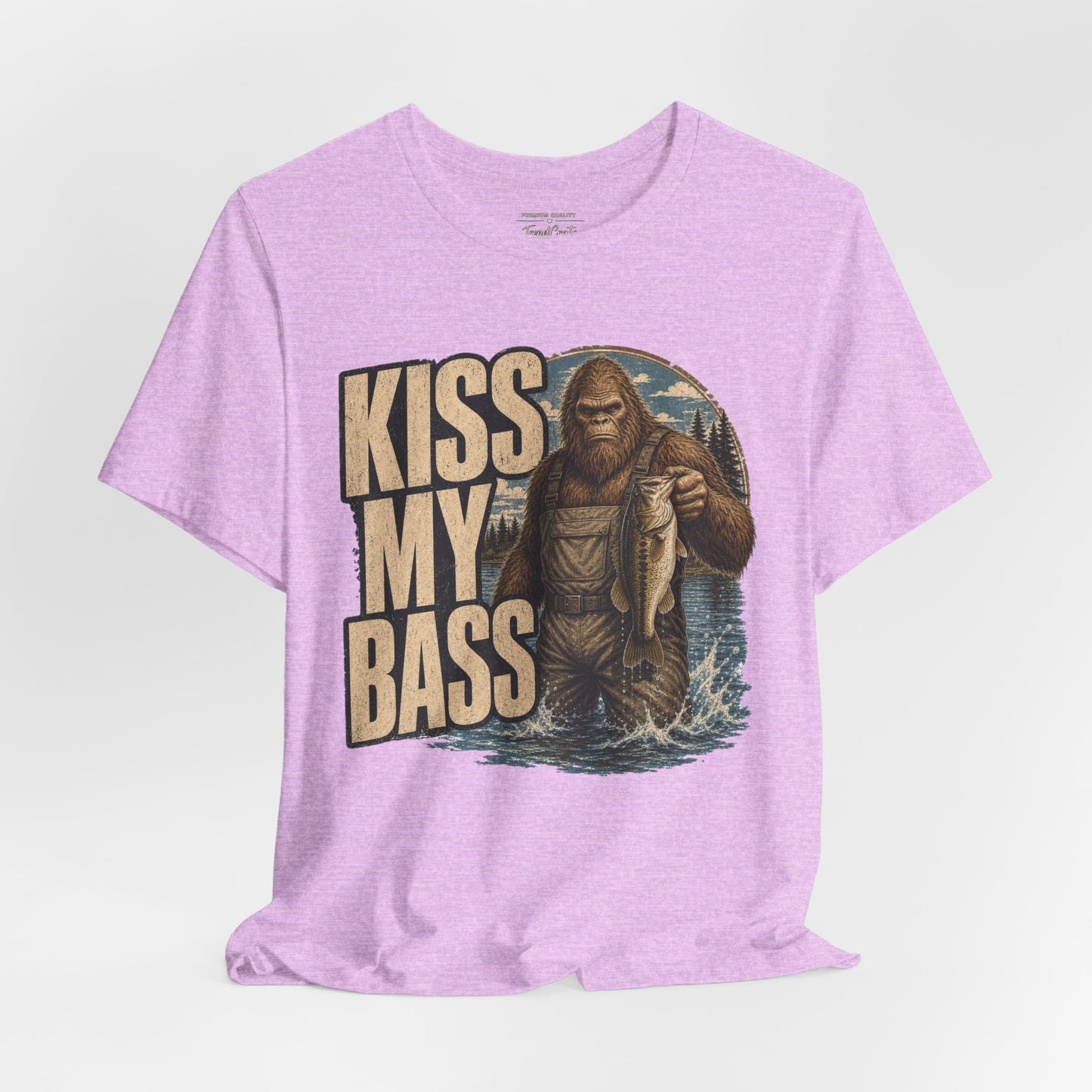 Kiss My Bass Fishing T-Shirt — Funny Bass Fisherman Graphic Tee