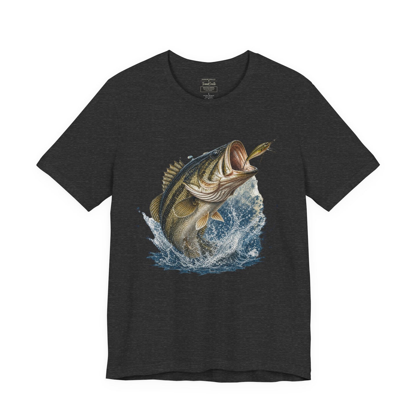 Bass Fishing T‑Shirt — Leaping Largemouth Design