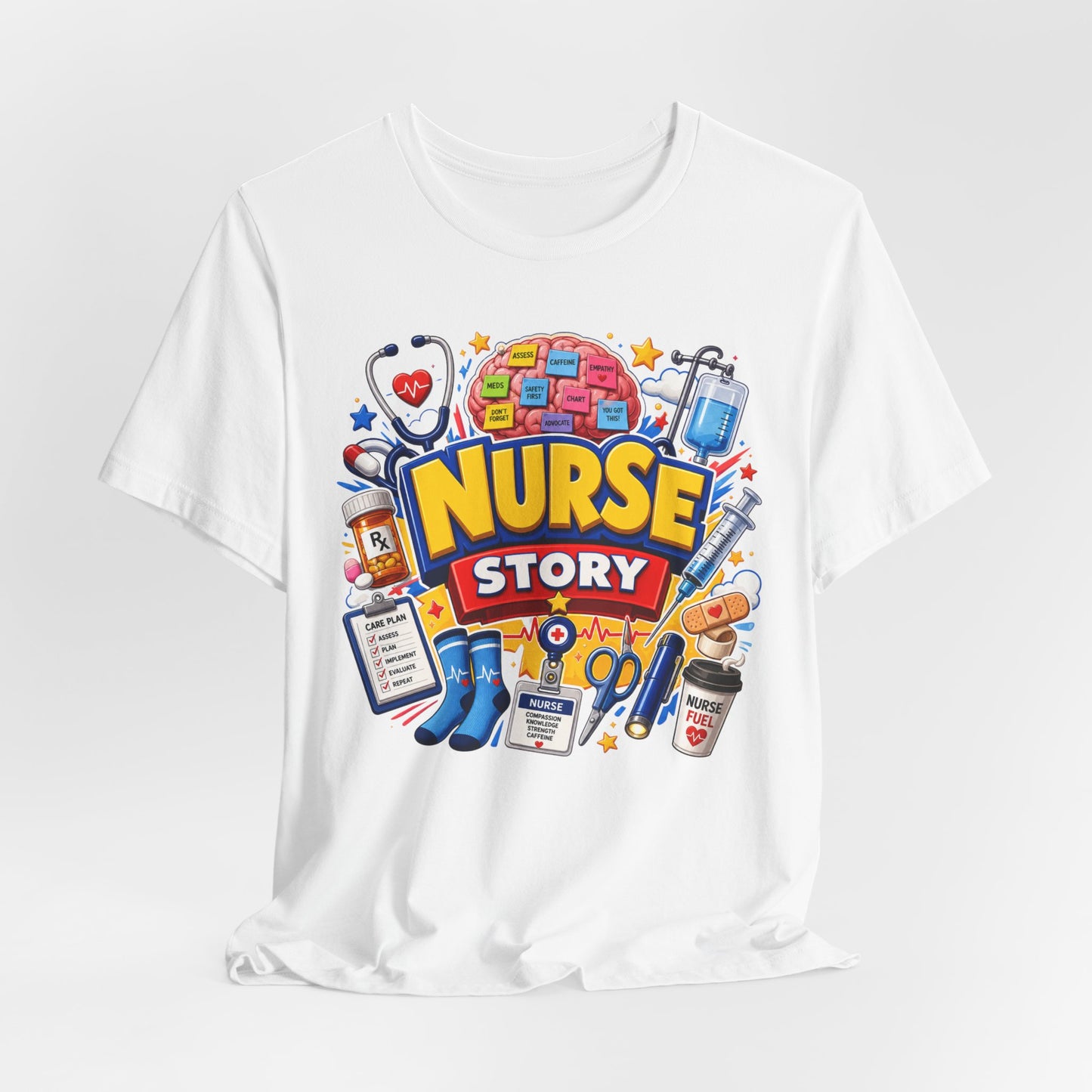 Nurse Story Funny Nurse Adventure T-Shirt for Healthcare Workers