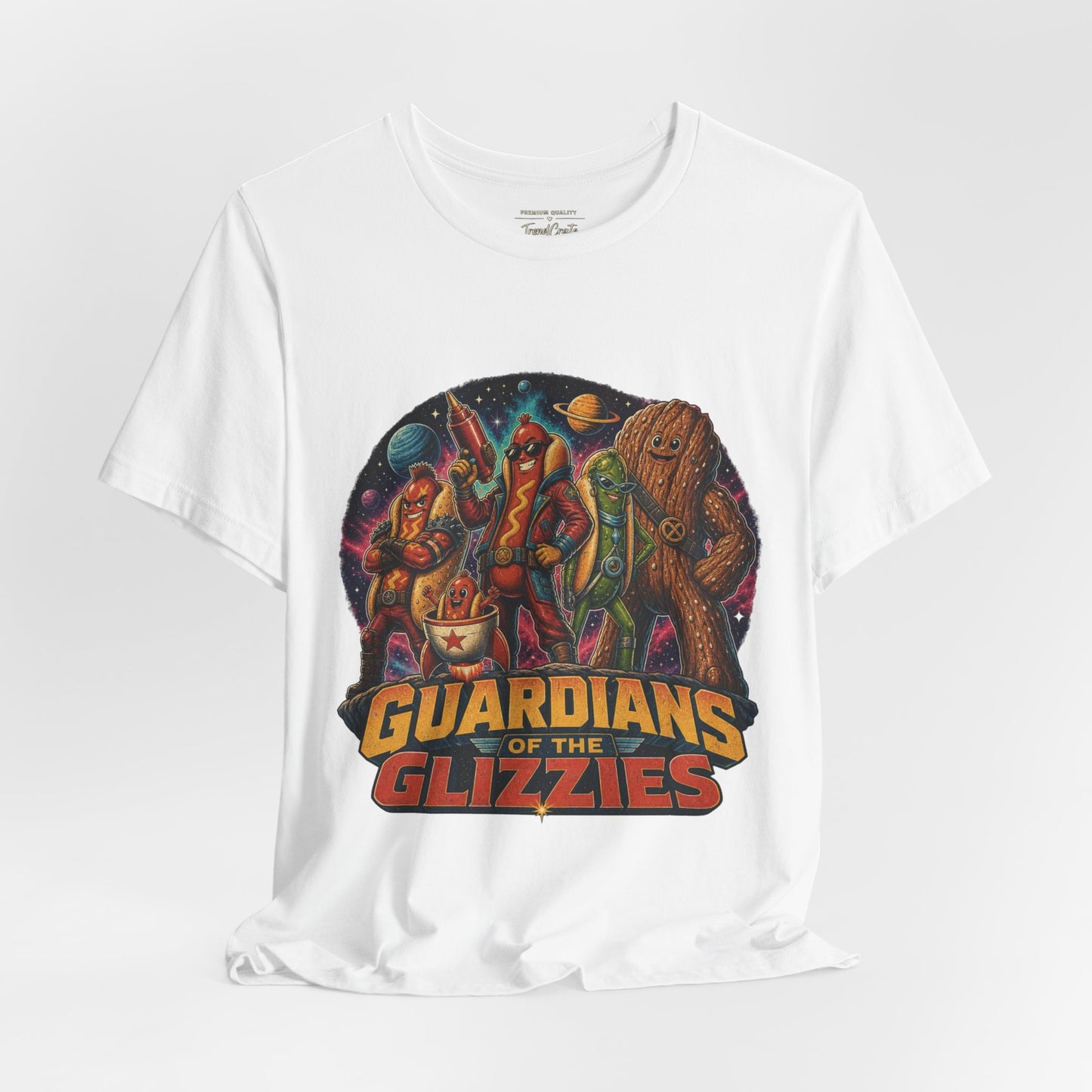 Guardians of the Glizzies Graphic Tee — Retro Space Adventure T-Shirt