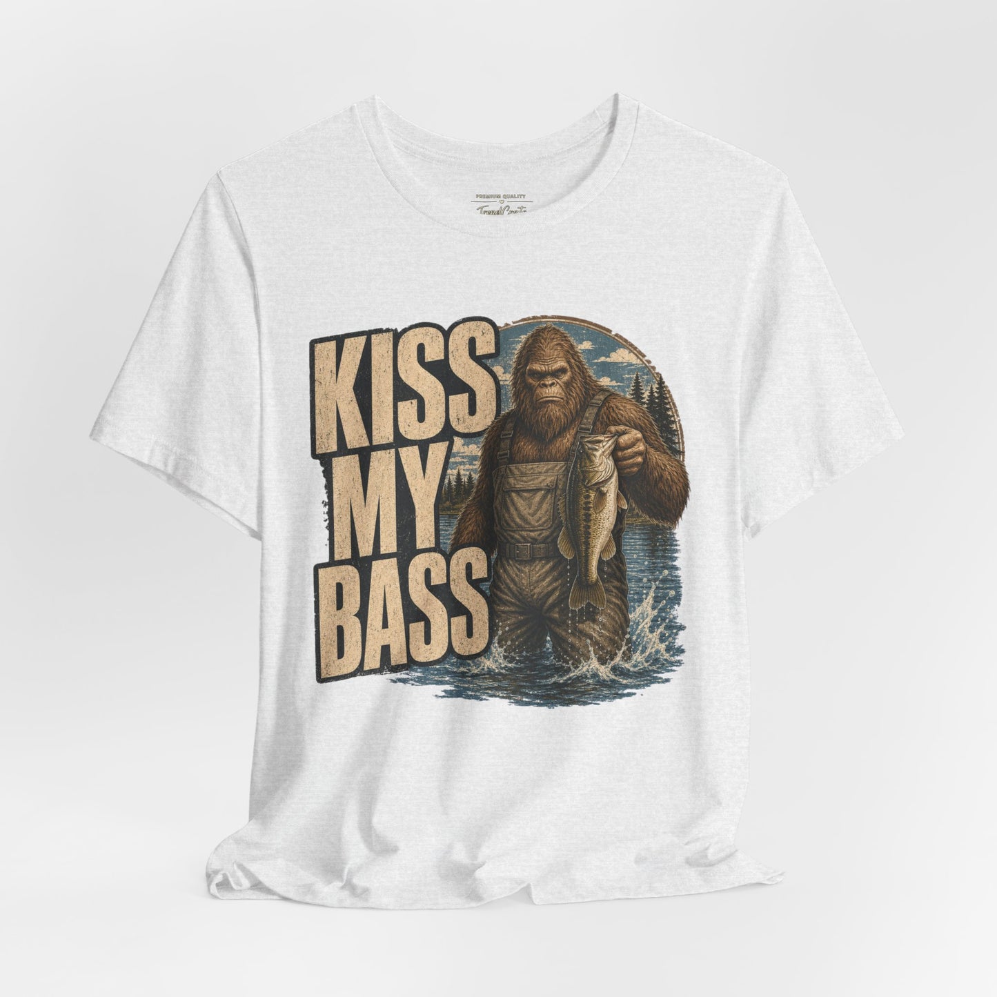 Kiss My Bass Fishing T-Shirt — Funny Bass Fisherman Graphic Tee