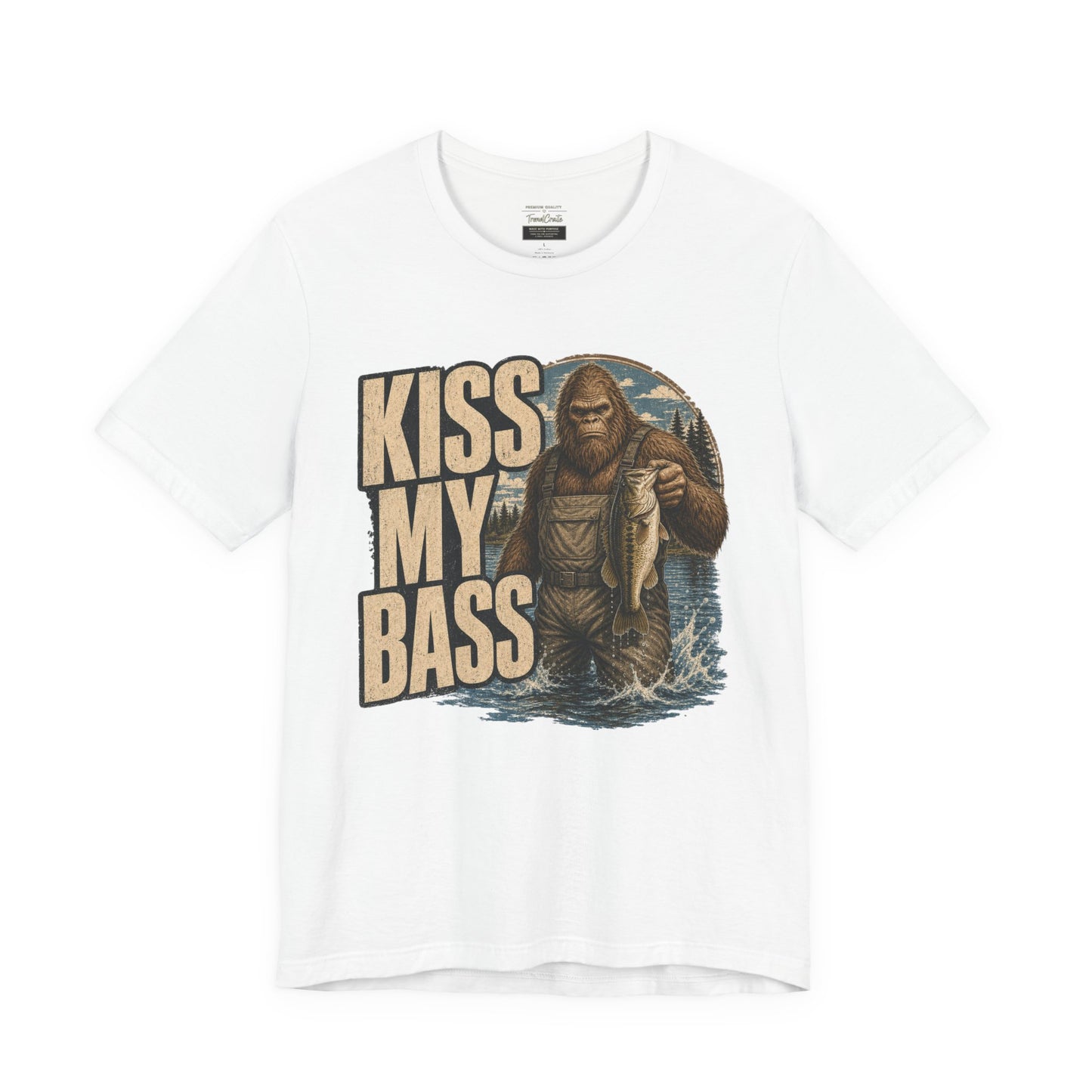Kiss My Bass Fishing T-Shirt — Funny Bass Fisherman Graphic Tee