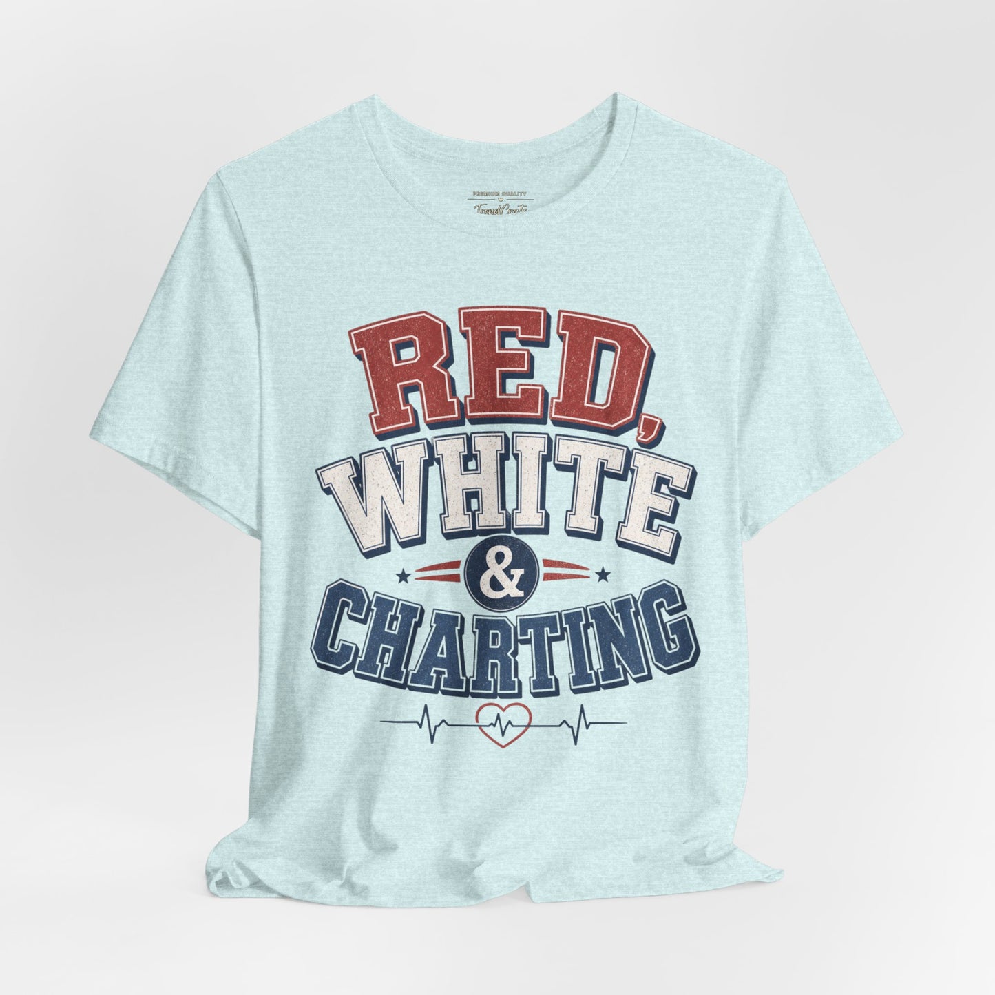 Red, White & Charting Tee