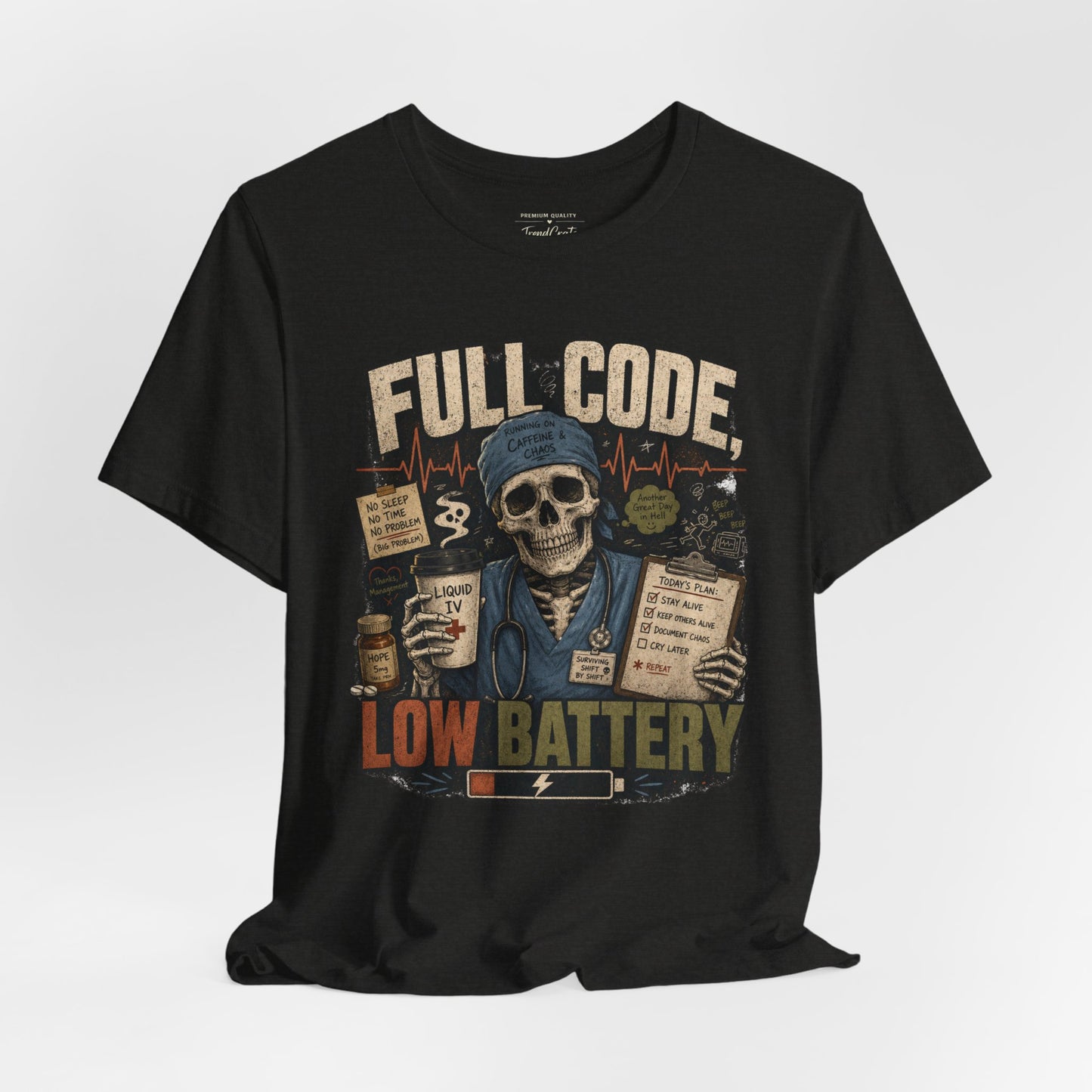 Full Code, Low Battery Tee
