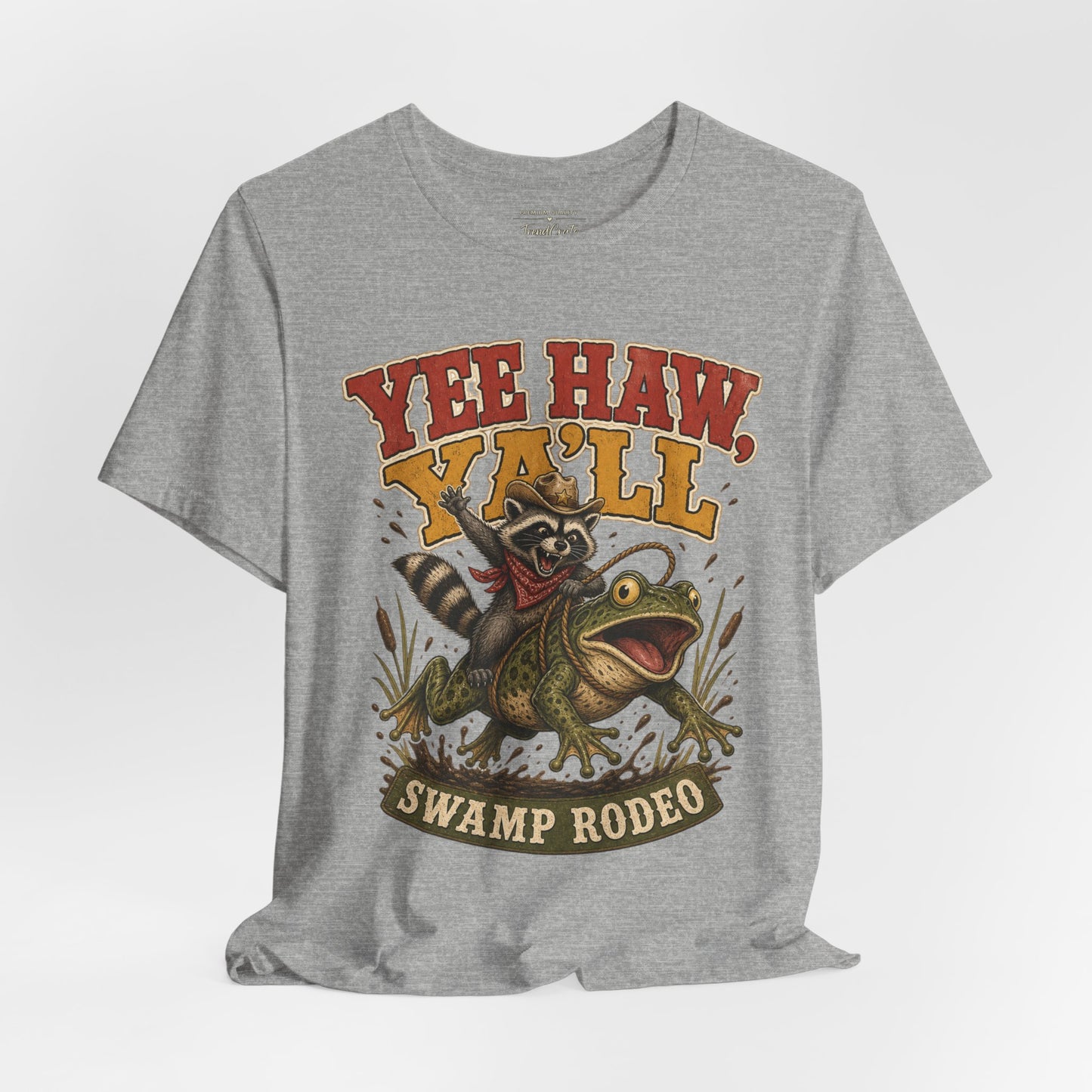 Yee Haw Y'all Swamp Rodeo T-Shirt — Funny Gator Rodeo Graphic Tee