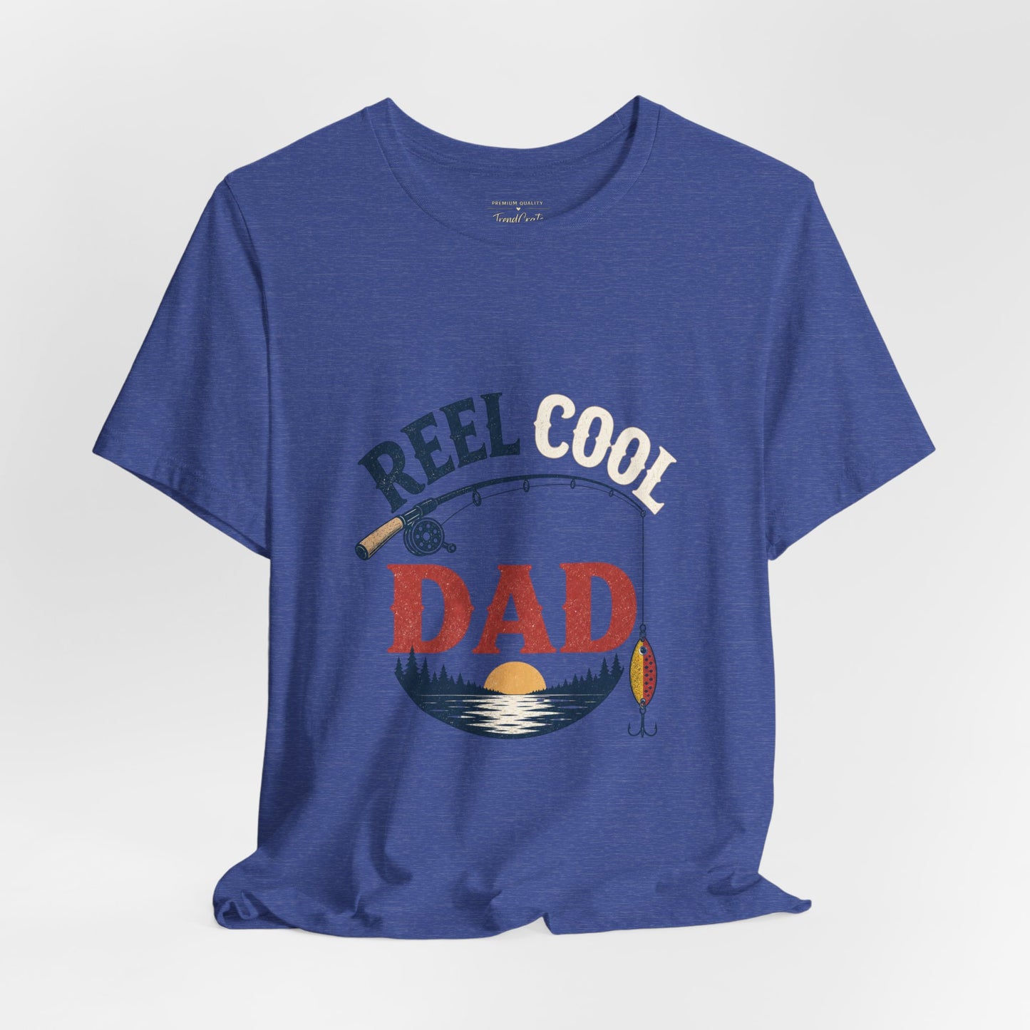 Reel Dad Fishing T-Shirt – Vintage Sunset Angler Tee for Fathers