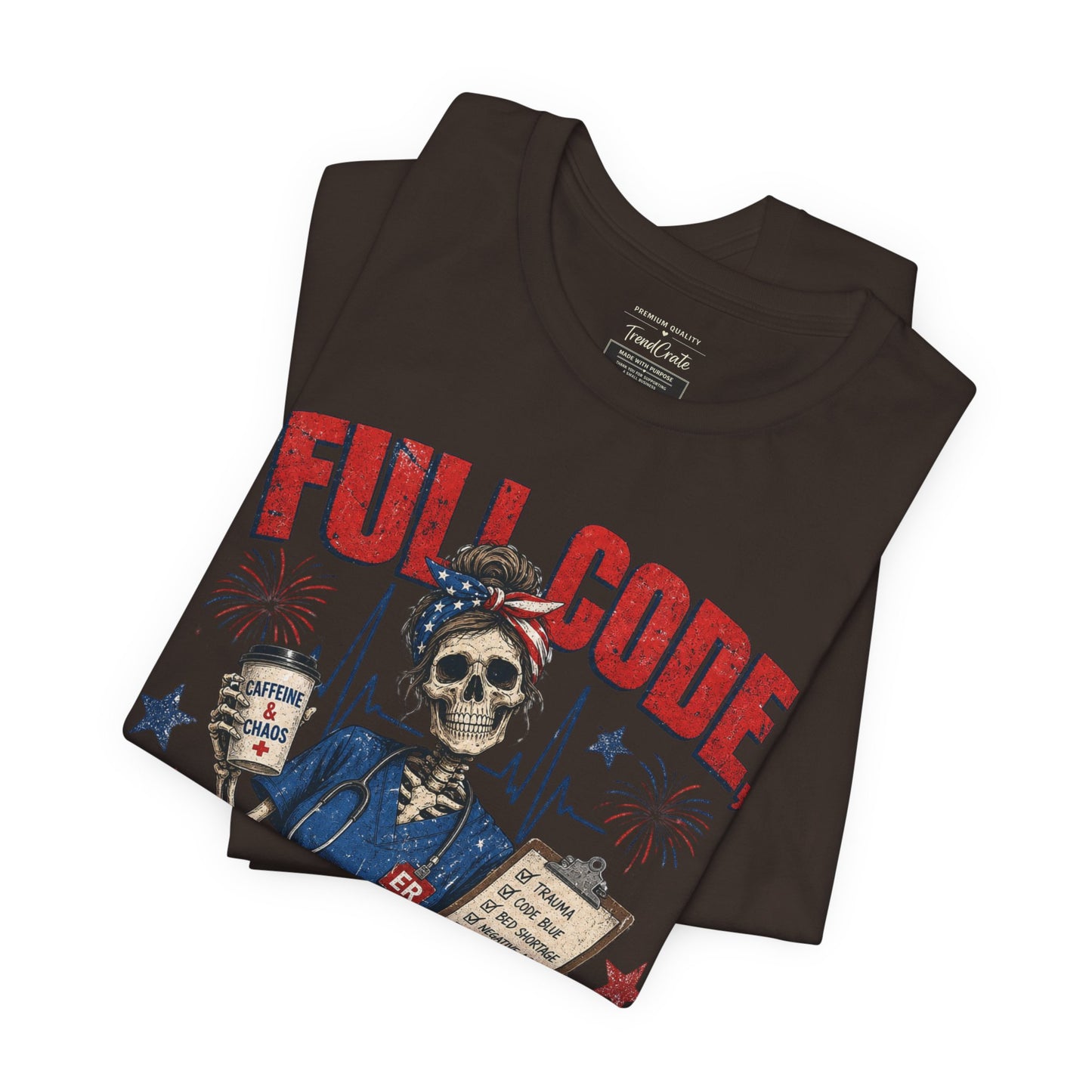 Freedom Mode Skull Nurse Tee