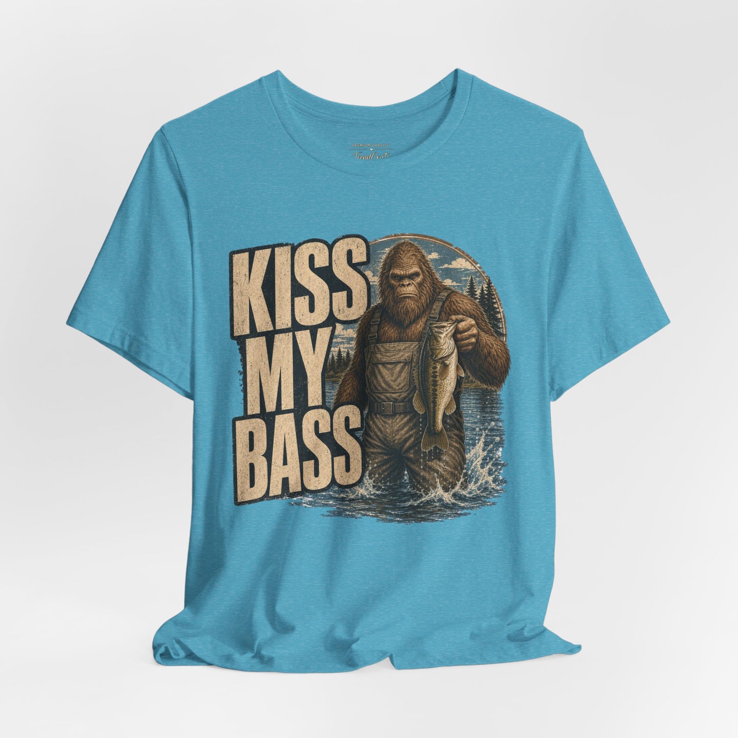 Kiss My Bass Fishing T-Shirt — Funny Bass Fisherman Graphic Tee