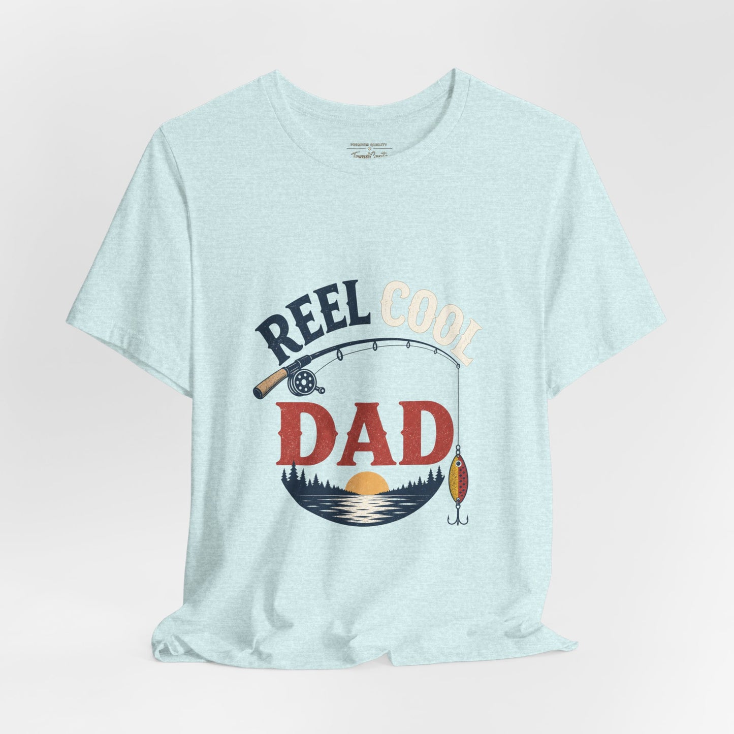 Reel Dad Fishing T-Shirt – Vintage Sunset Angler Tee for Fathers