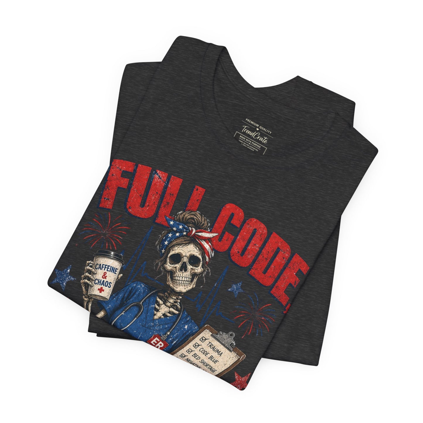 Freedom Mode Skull Nurse Tee