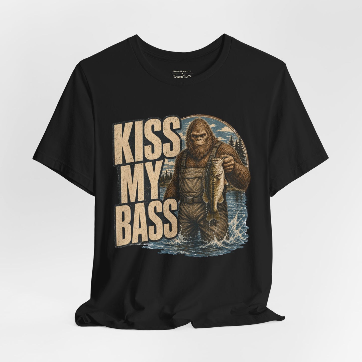 Kiss My Bass Fishing T-Shirt — Funny Bass Fisherman Graphic Tee