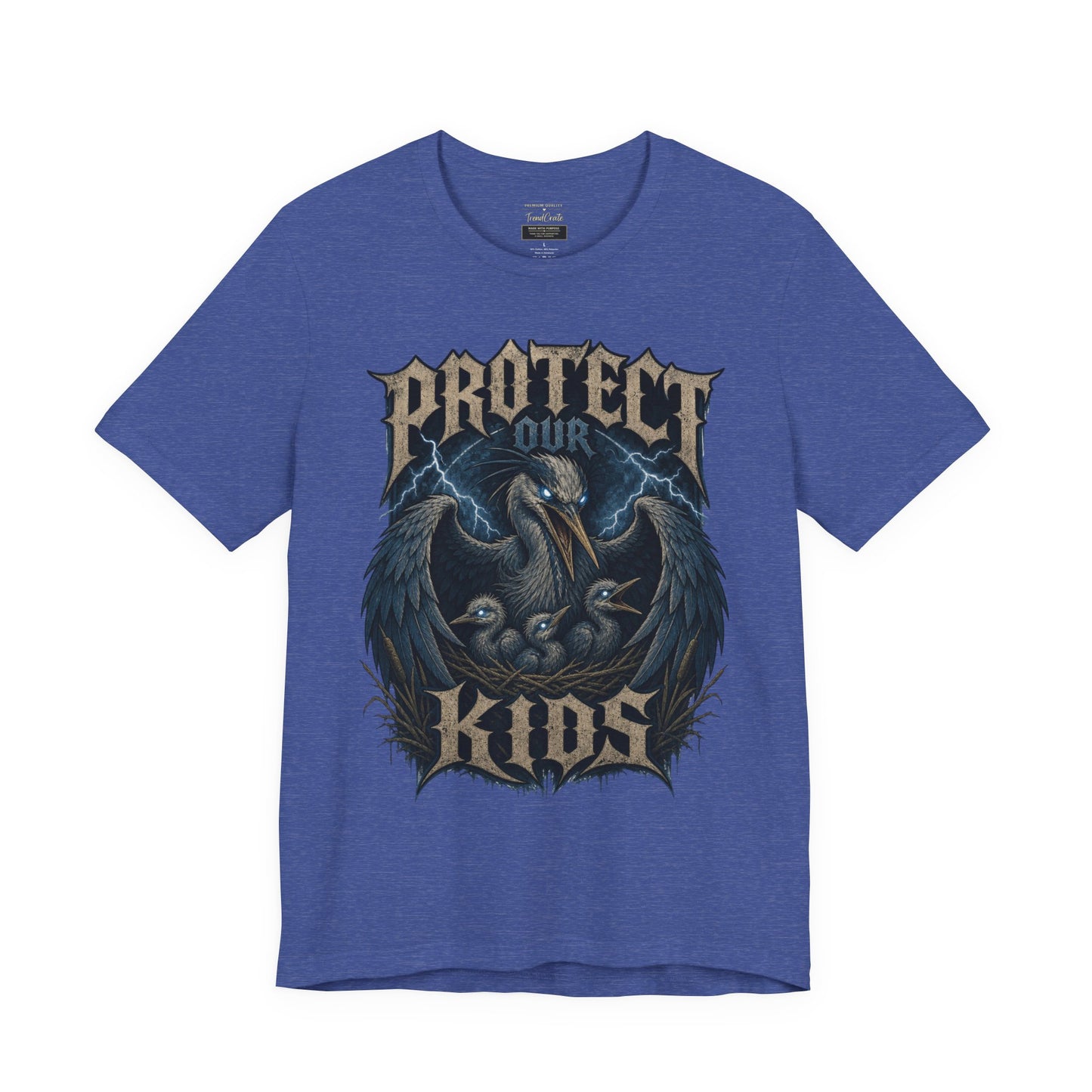 Protect Our Kids T-Shirt — Gothic Raven Family Safety Tee