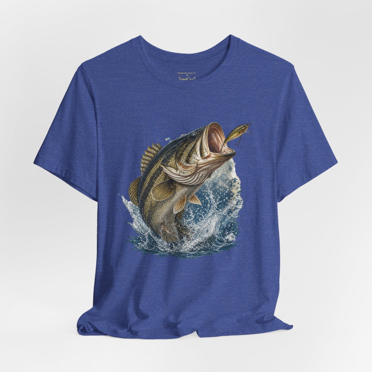 Bass Fishing T‑Shirt — Leaping Largemouth Design