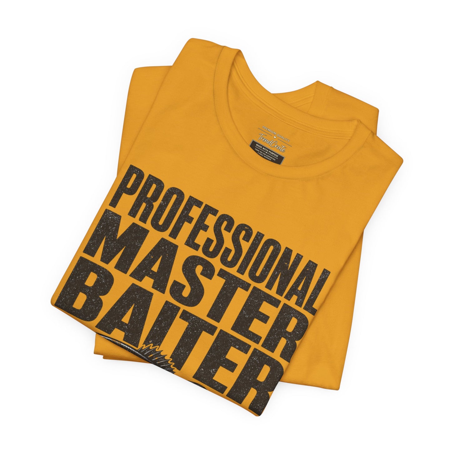 Fishing T-Shirt - "Professional Master Baiter" Bass Graphic Tee